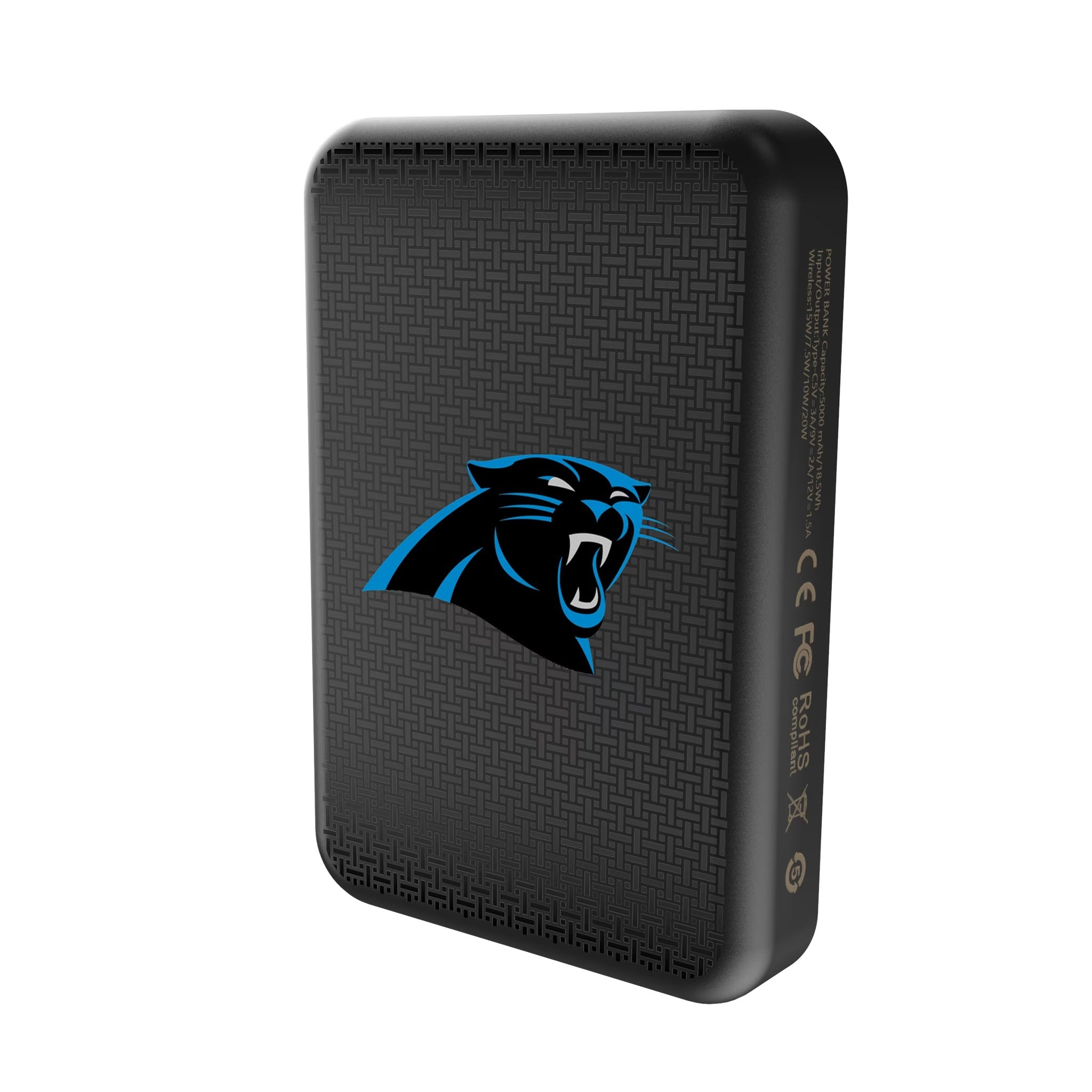 Carolina Panthers Linen Wireless Mag Power Bank 2