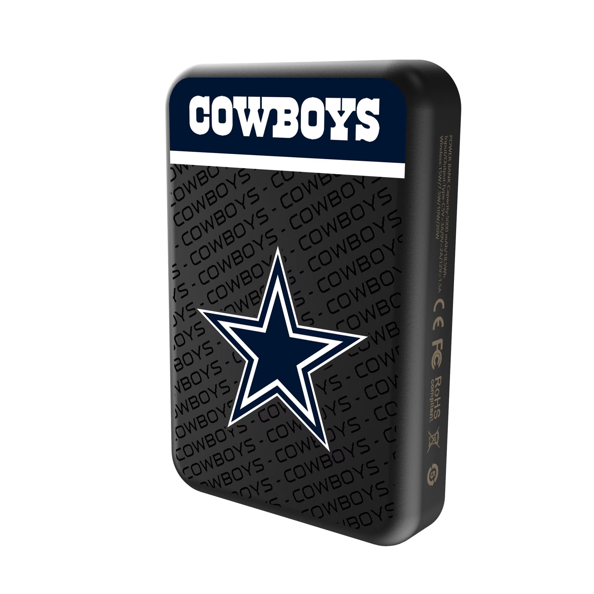 Dallas Cowboys Endzone Plus Wireless Mag Power Bank