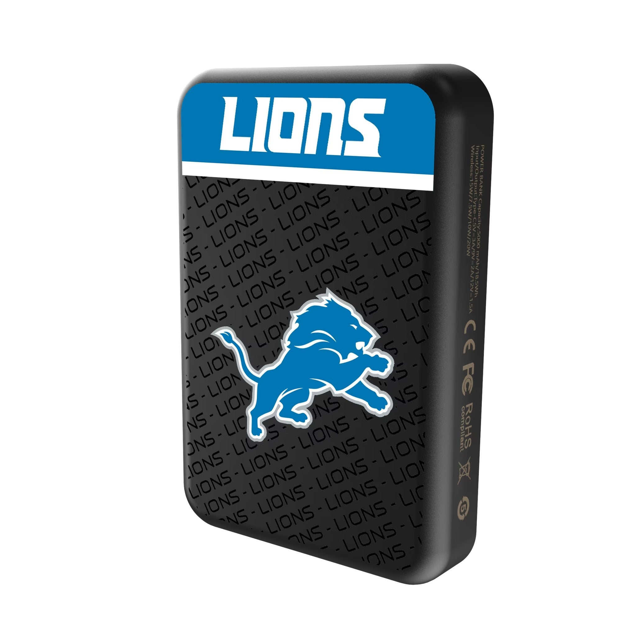 Detroit Lions Endzone Plus Wireless Mag Power Bank 2