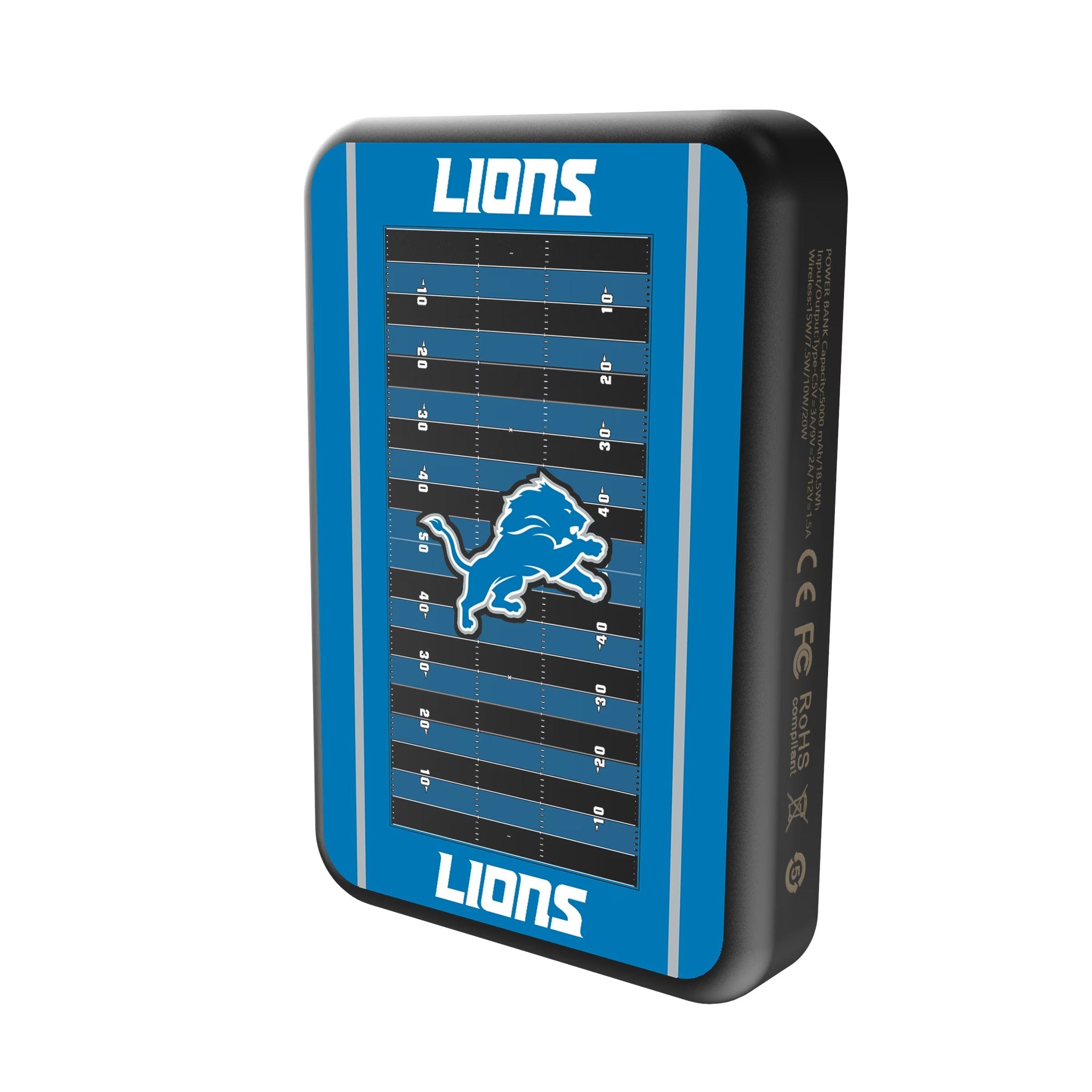 Detroit Lions Field Wireless Mag Power Bank 2