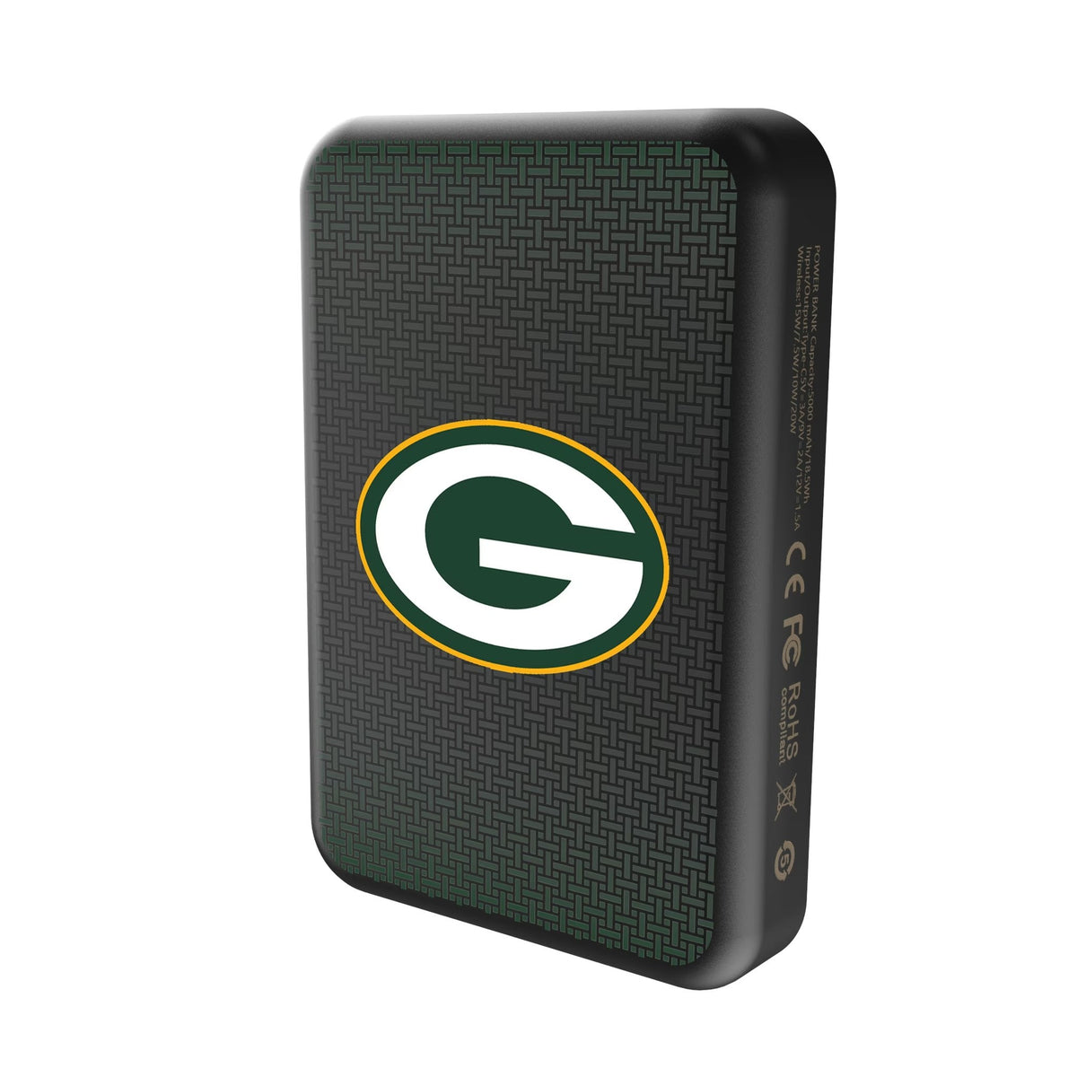 Green Bay Packers Linen Wireless Mag Power Bank