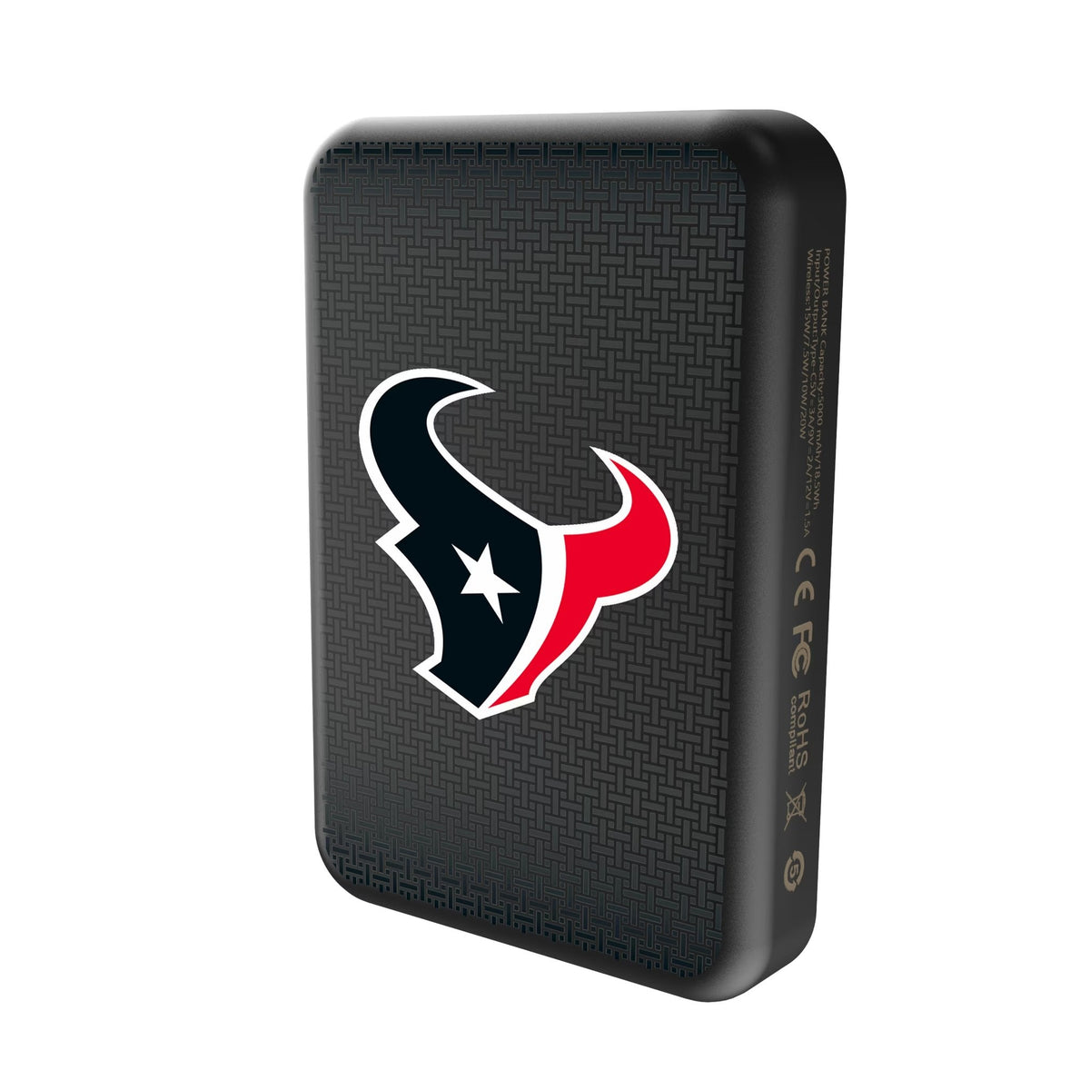 Houston Texans Linen Wireless Mag Power Bank