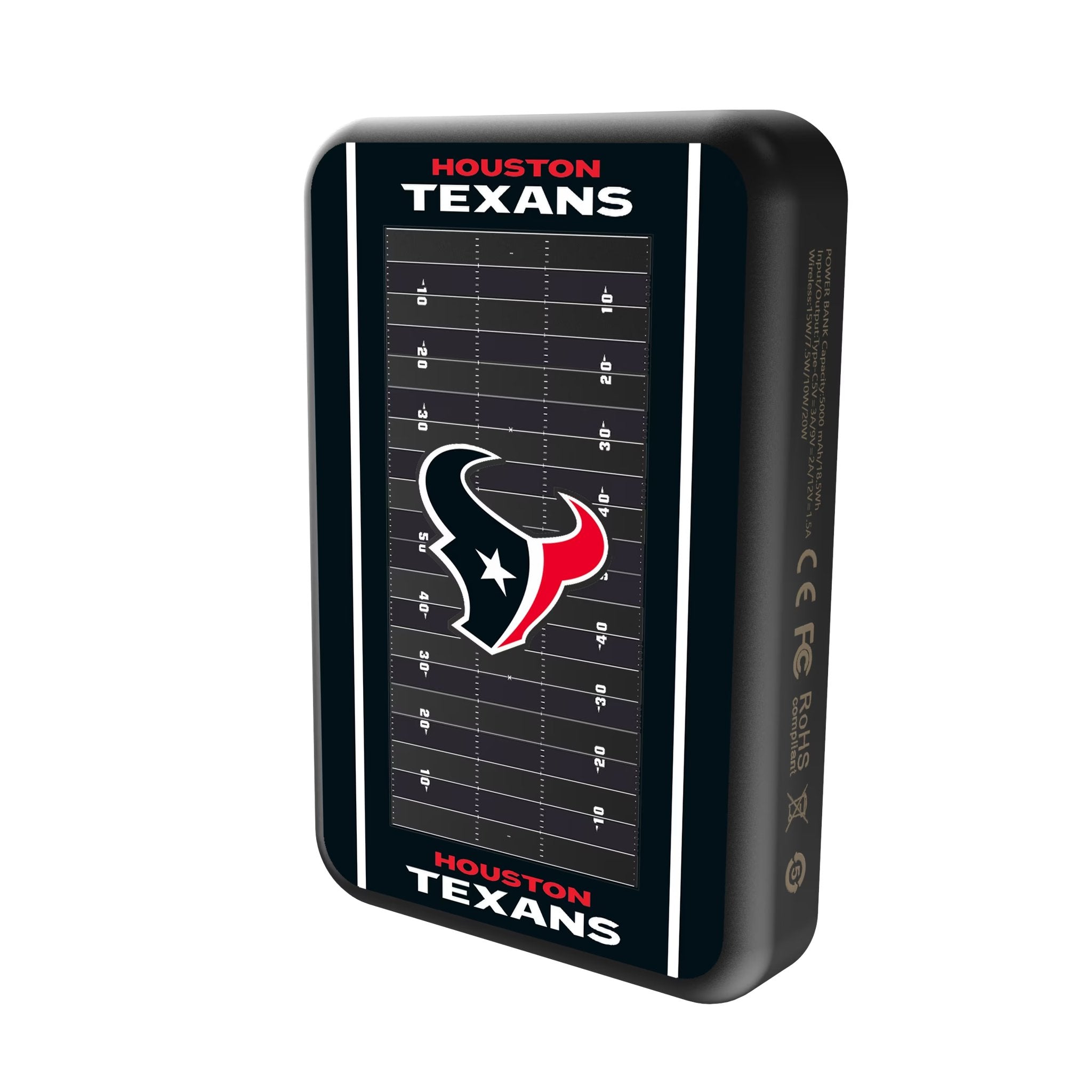 Houston Texans Field Wireless Mag Power Bank 2