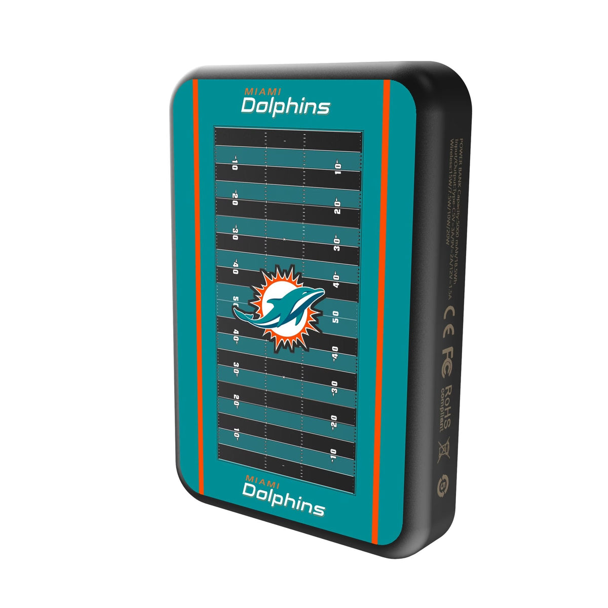 Miami Dolphins Field Wireless Mag Power Bank 2