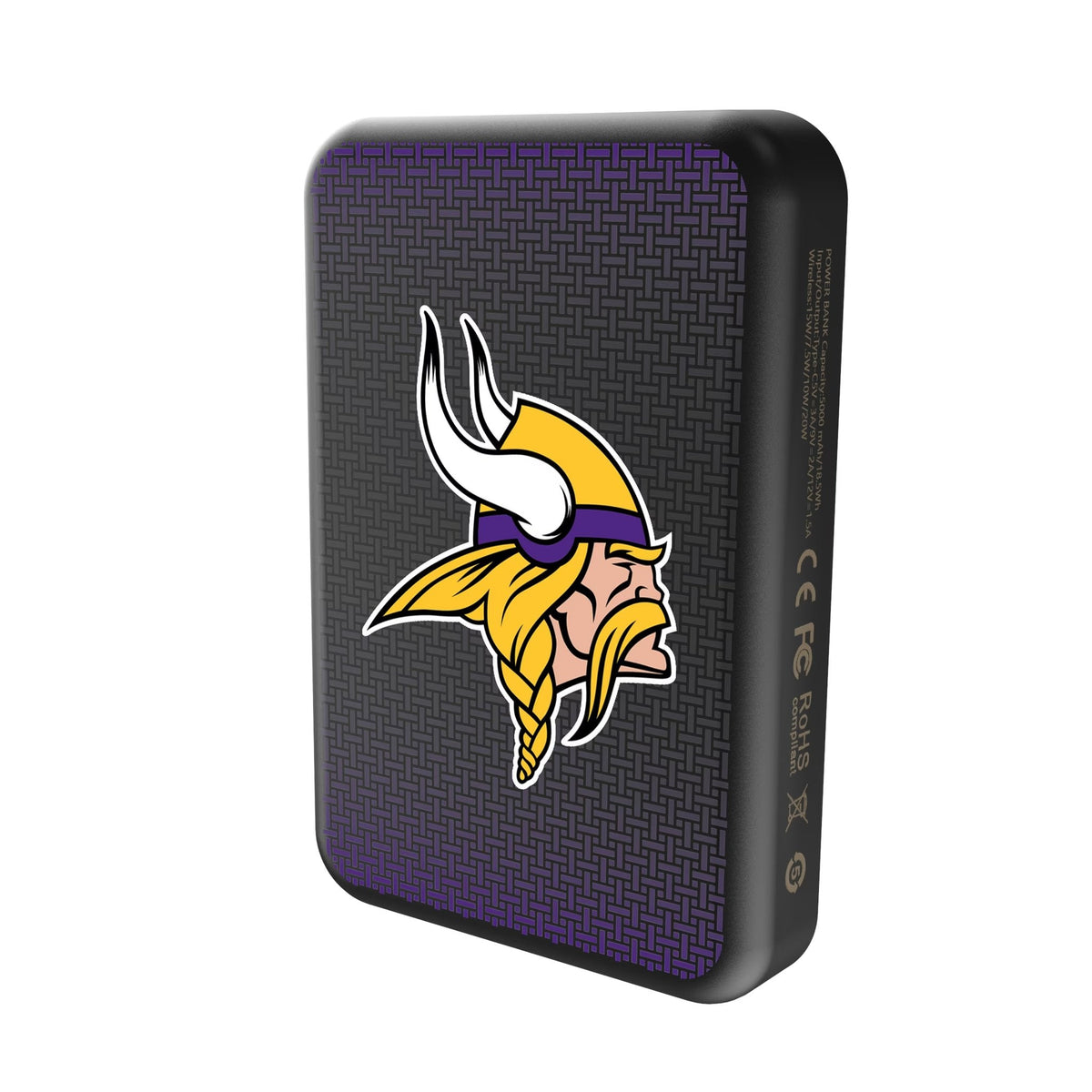 Minnesota Vikings Linen Wireless Mag Power Bank 2