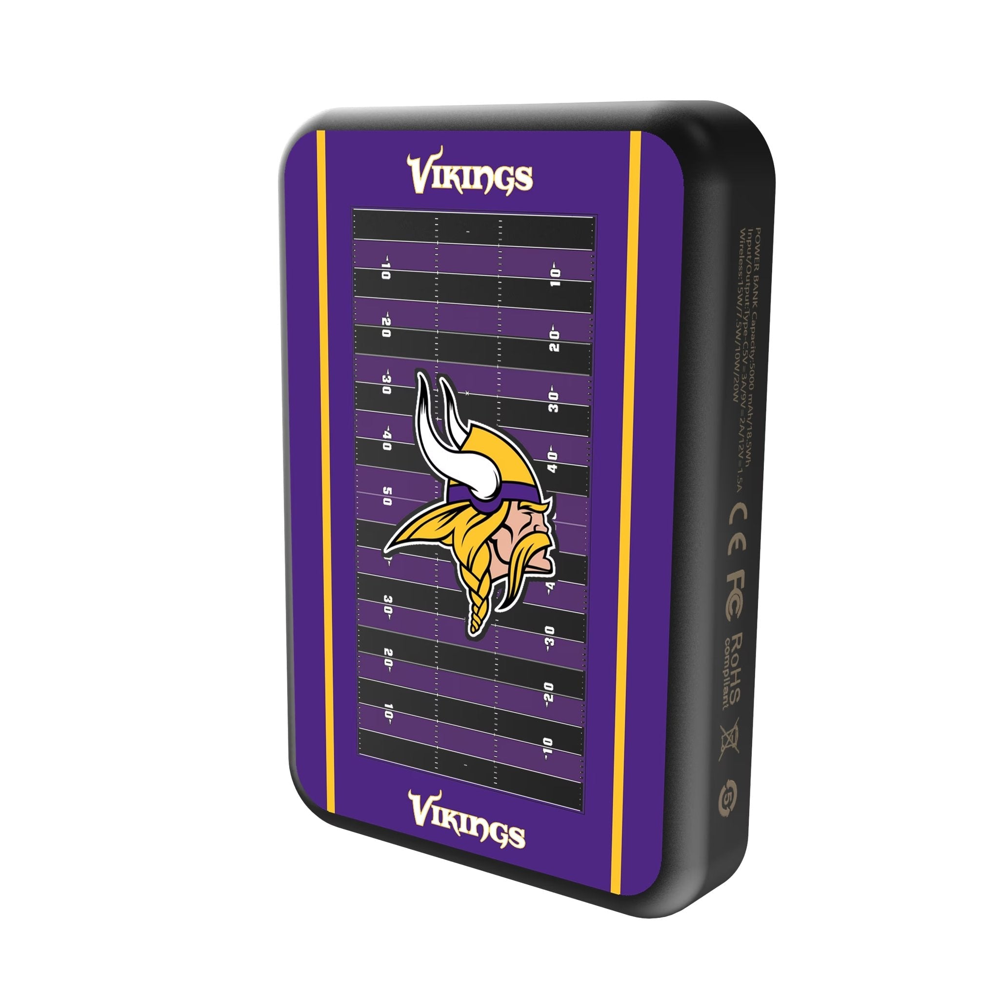Minnesota Vikings Field Wireless Mag Power Bank 2