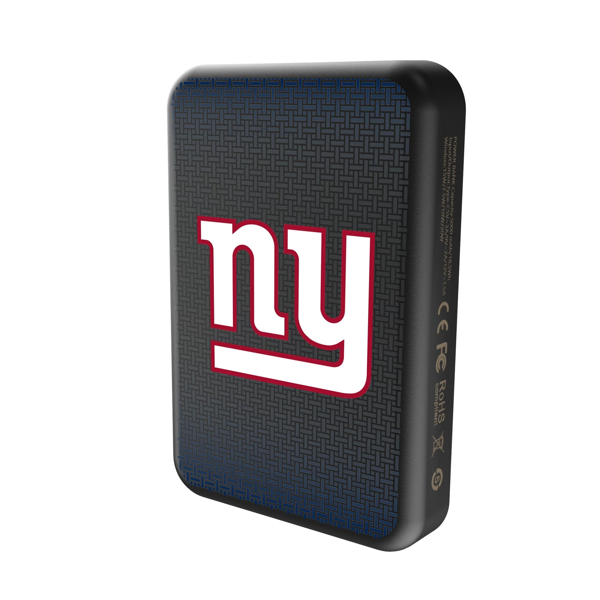 New York Giants Linen Wireless Mag Power Bank 2