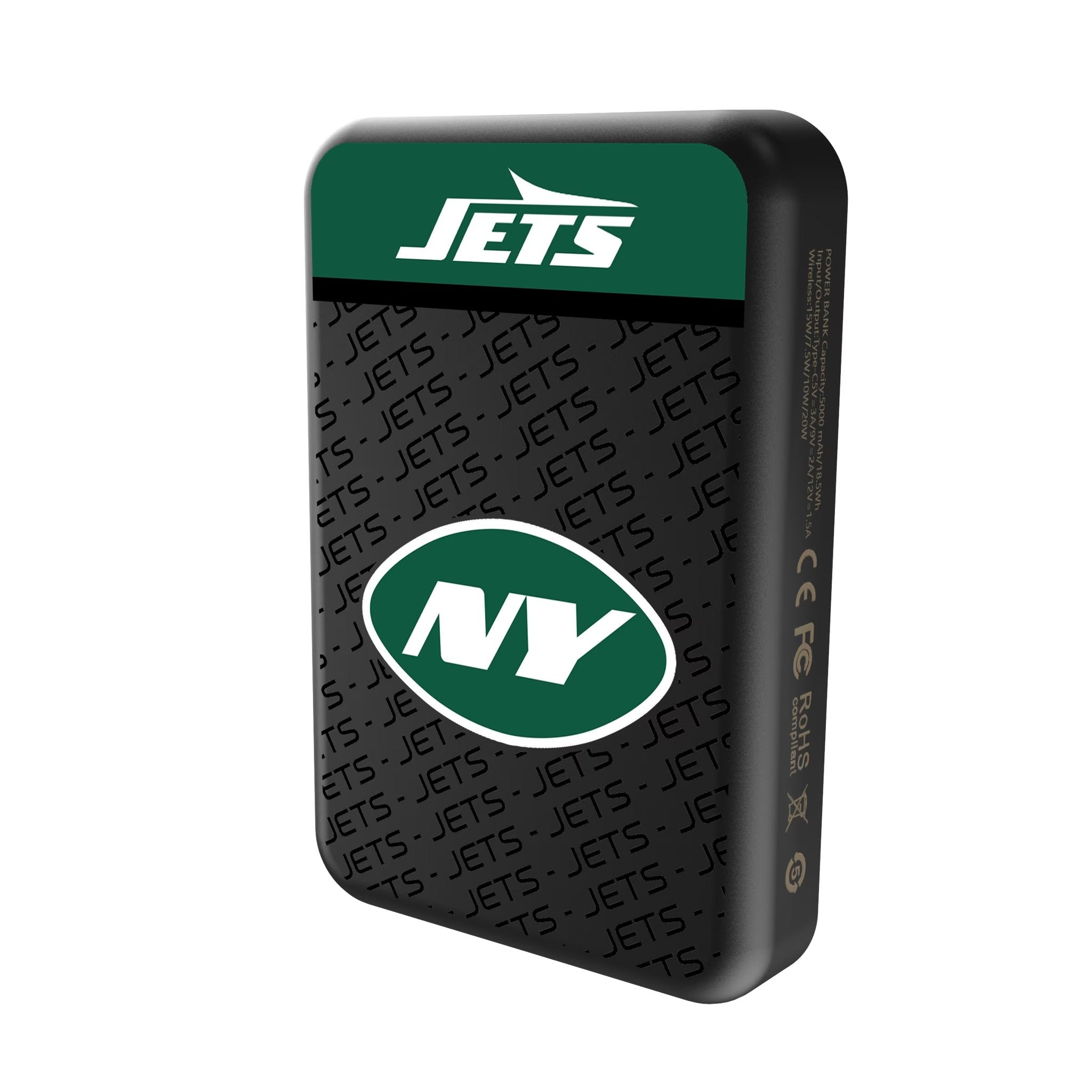 New York Jets Endzone Plus Wireless Mag Power Bank 2
