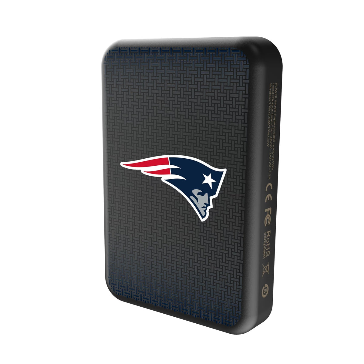 New England Patriots Linen Wireless Mag Power Bank 2