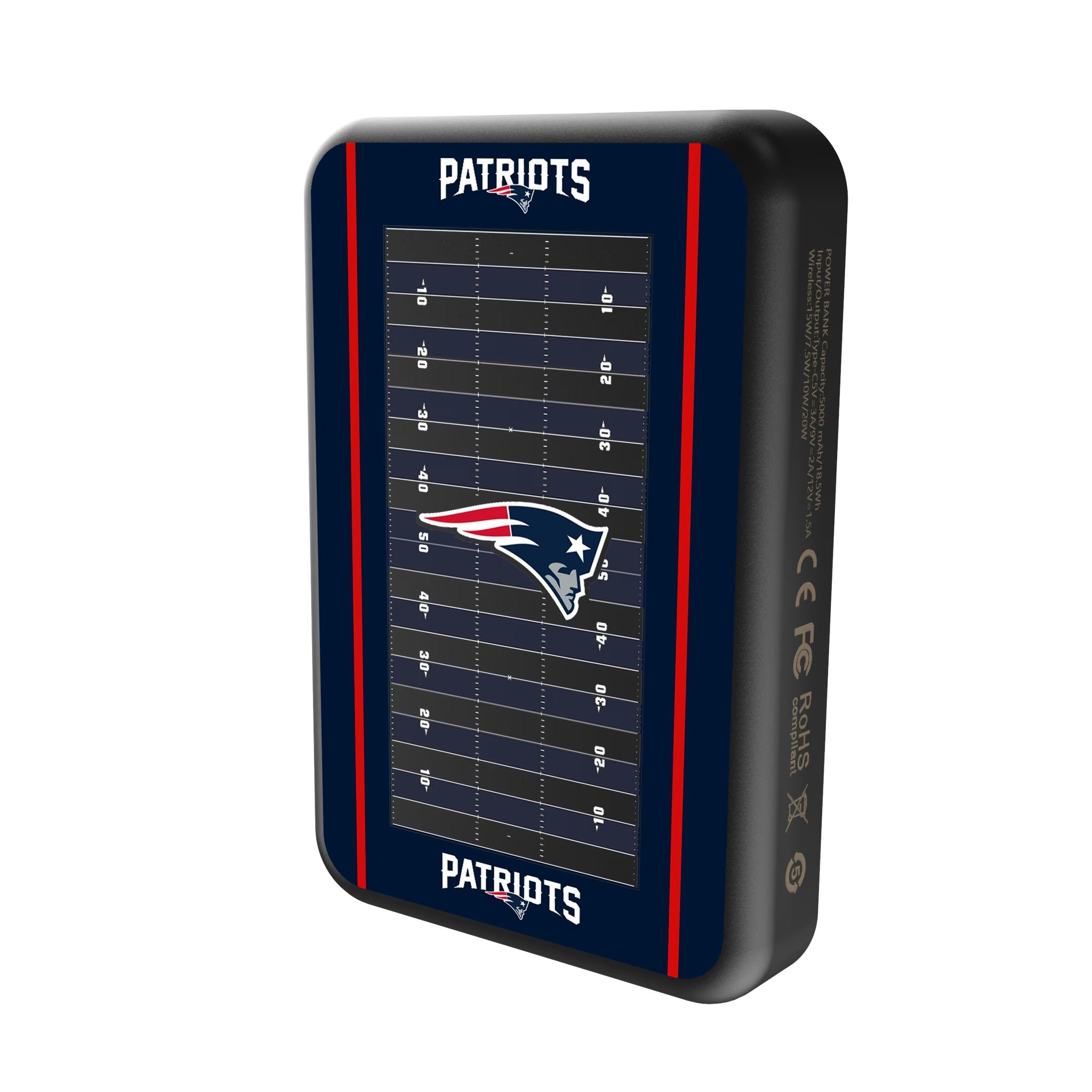 New England Patriots Field Wireless Mag Power Bank 2