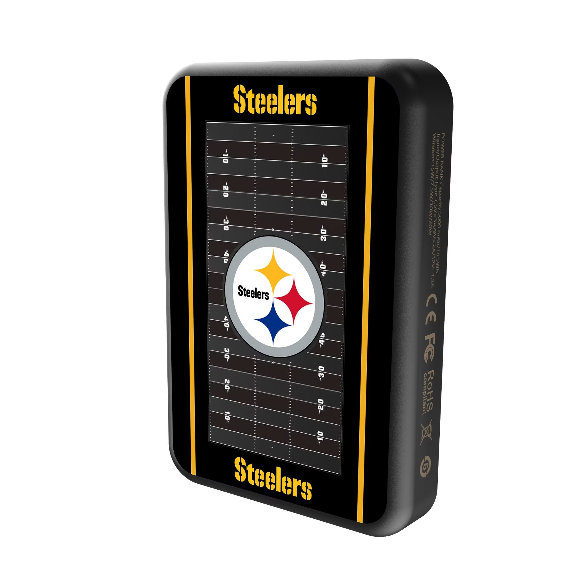 Pittsburgh Steelers Field Wireless Mag Power Bank 2
