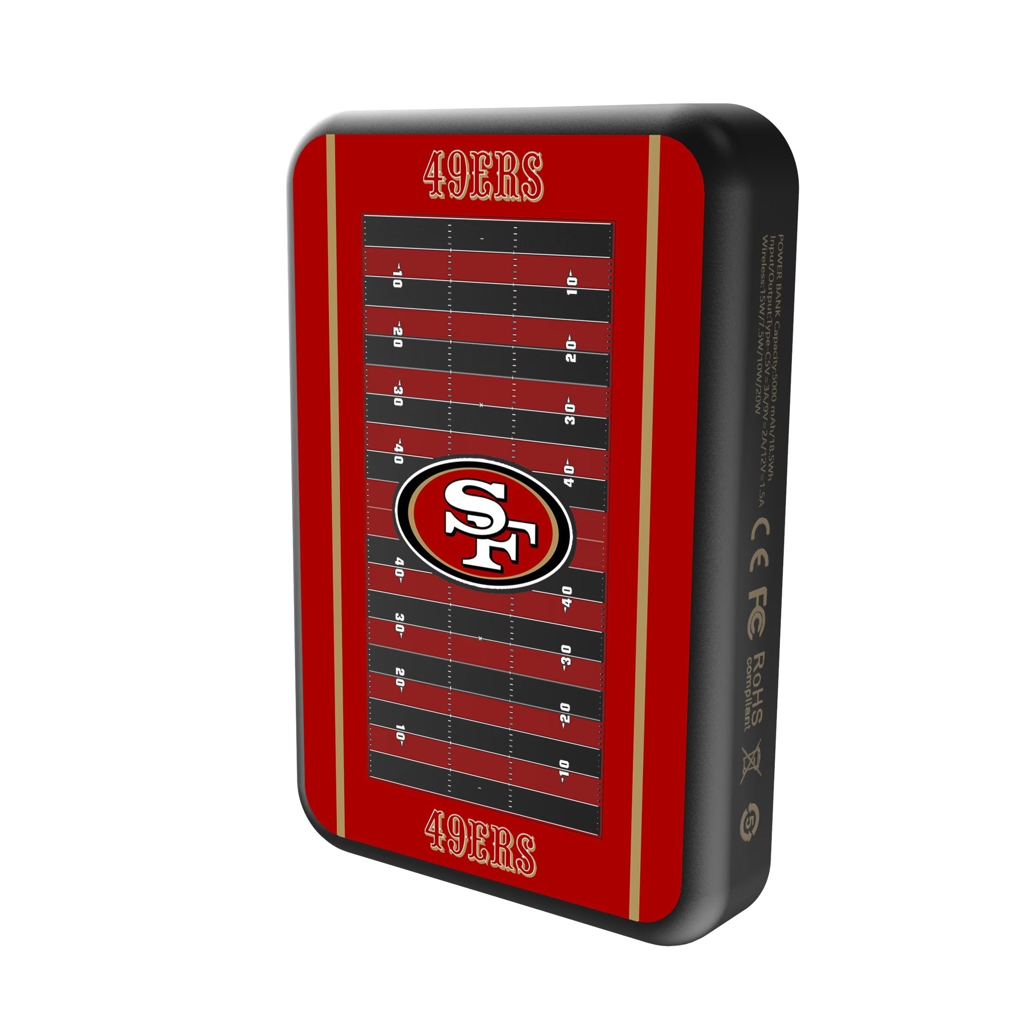 San Francisco 49ers Field Wireless Mag Power Bank 2