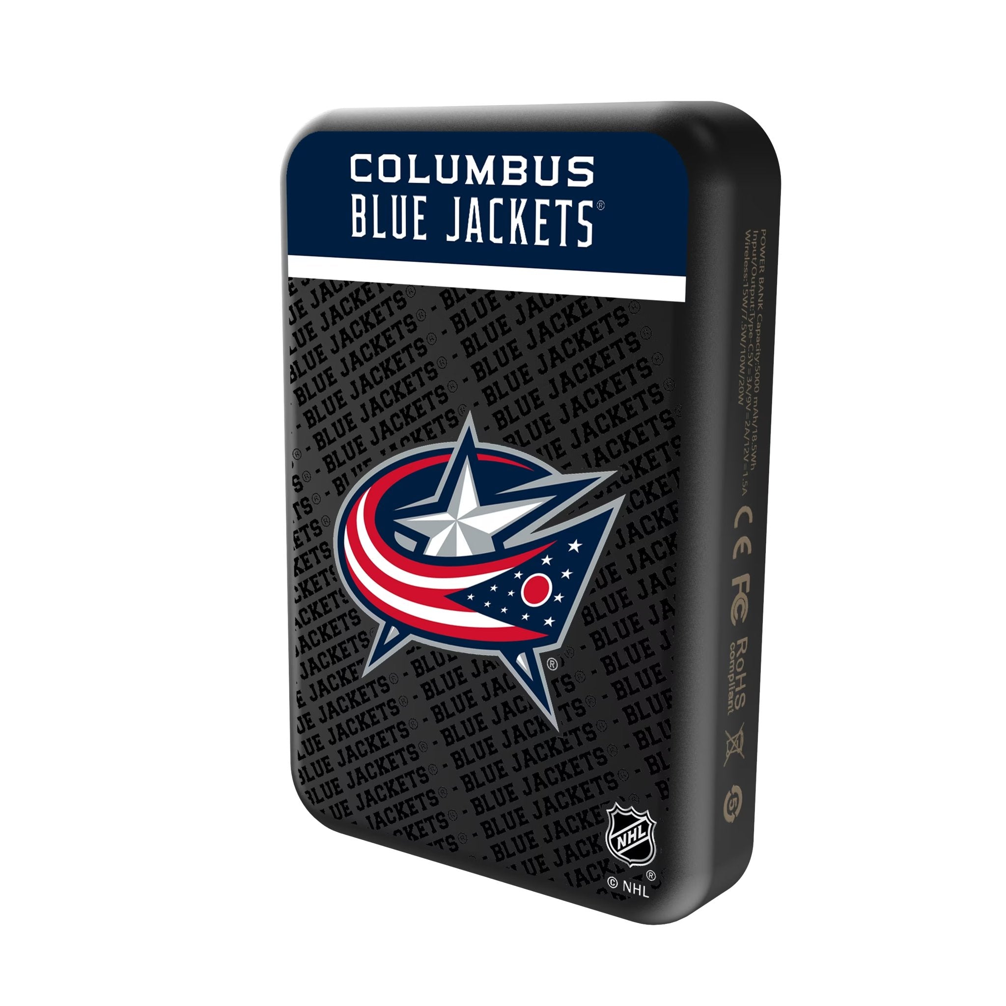 Columbus Blue Jackets Endzone Plus Wireless Mag Power Bank