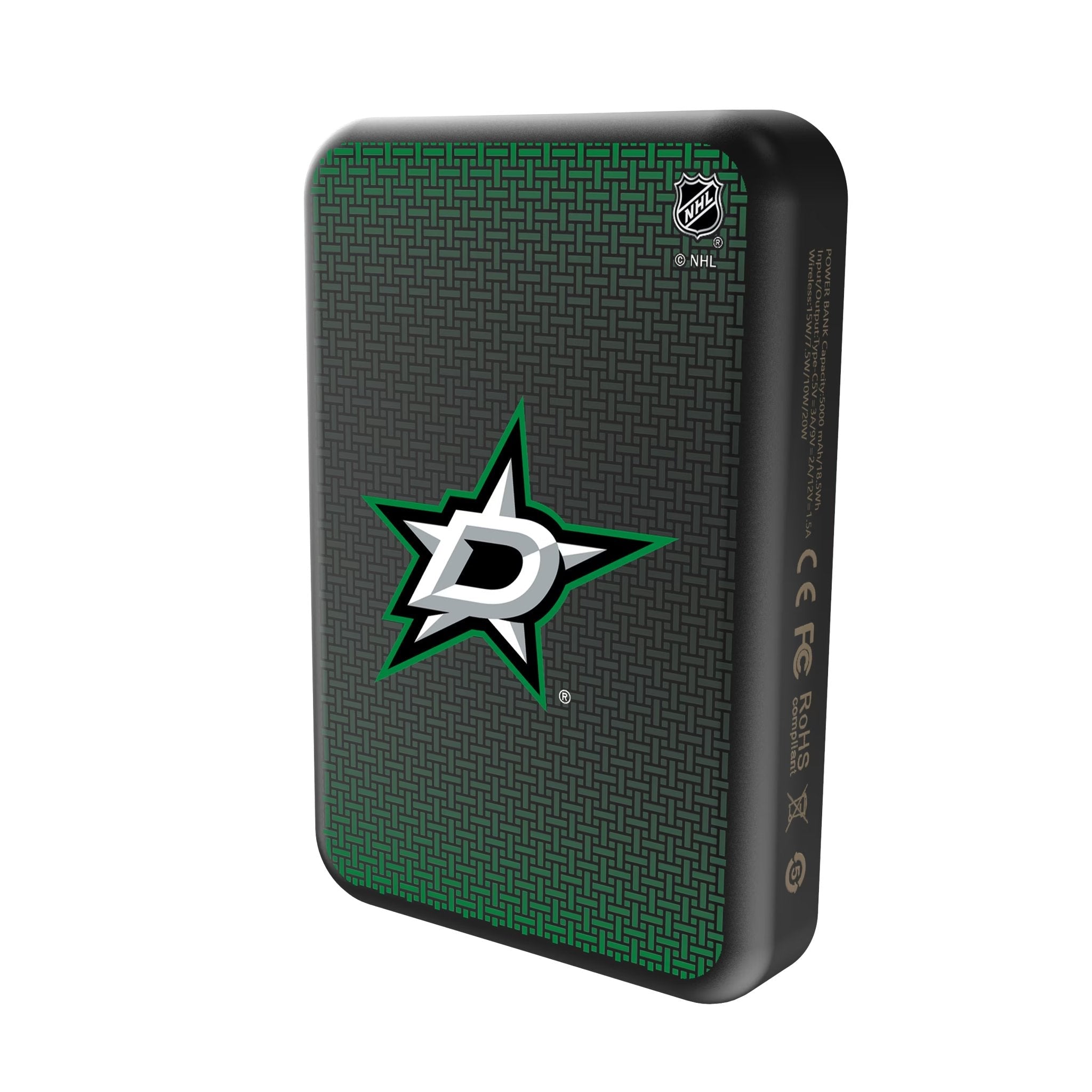 Dallas Stars Linen Wireless Mag Power Bank