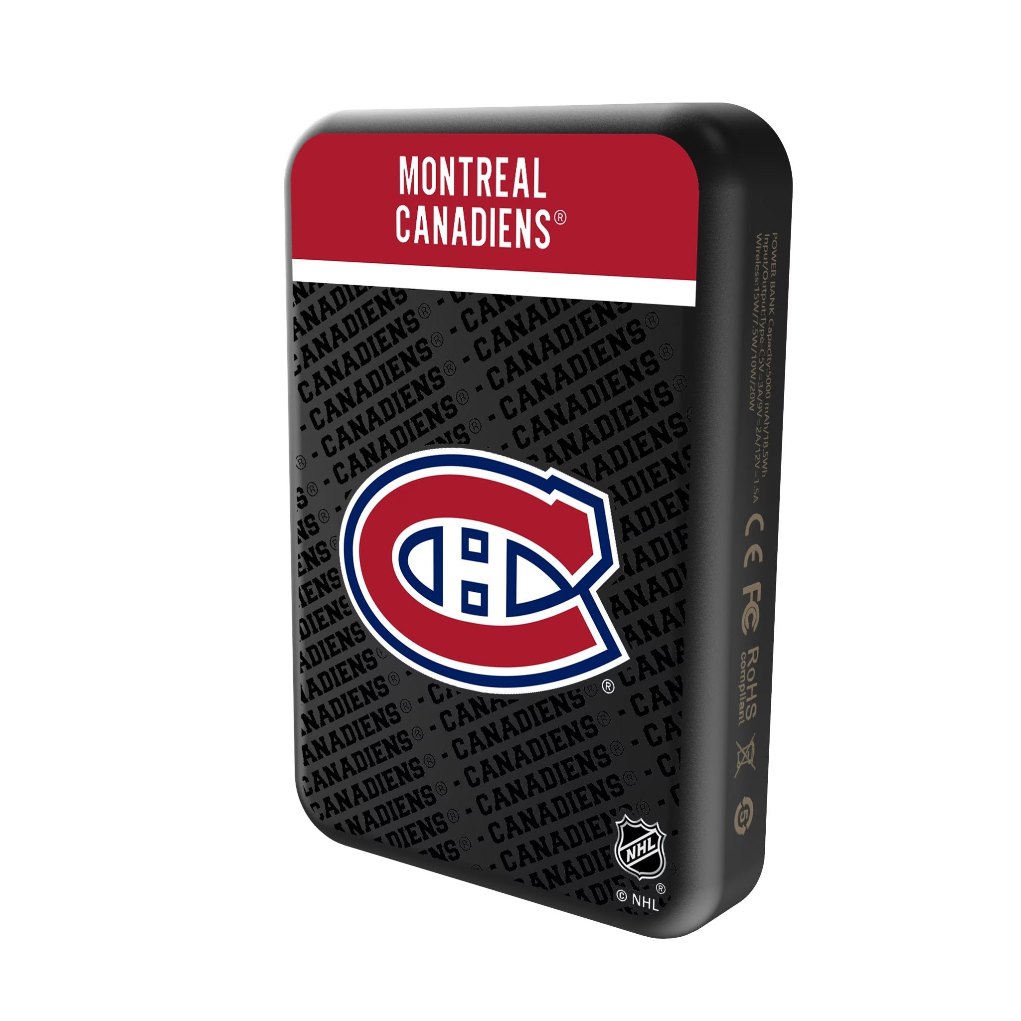 Montreal Canadiens Endzone Plus Wireless Mag Power Bank