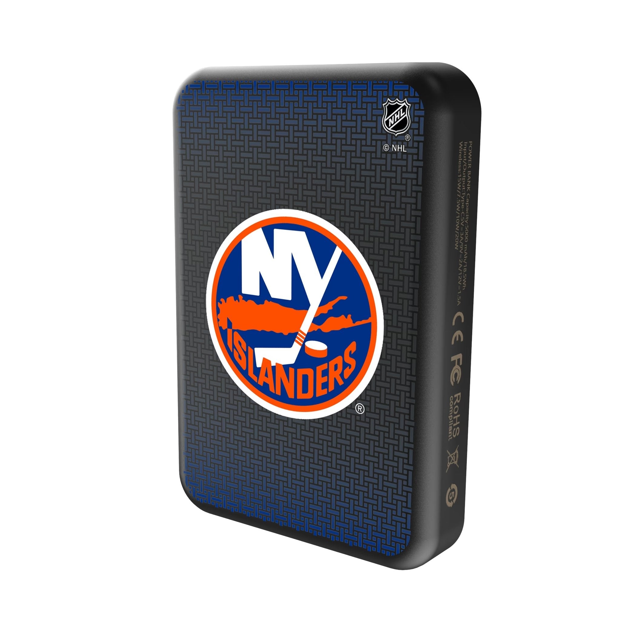 New York Islanders Linen Wireless Mag Power Bank