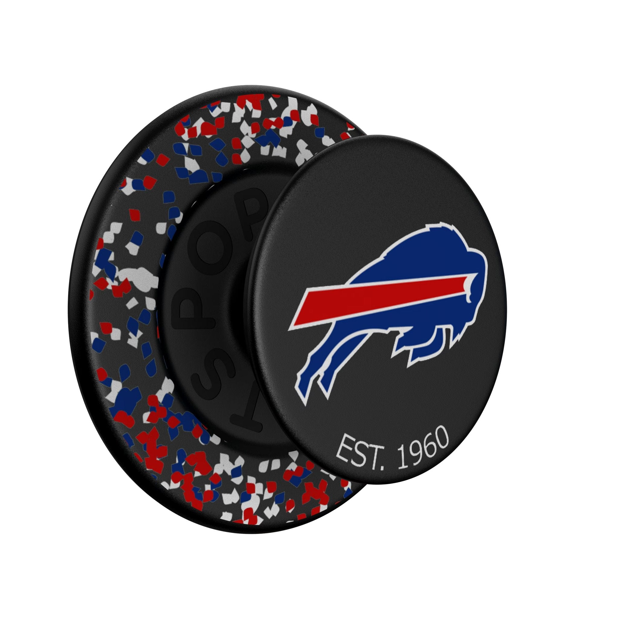 Buffalo Bills Confetti PopSockets Magnetic Phone Grip and Stand 1