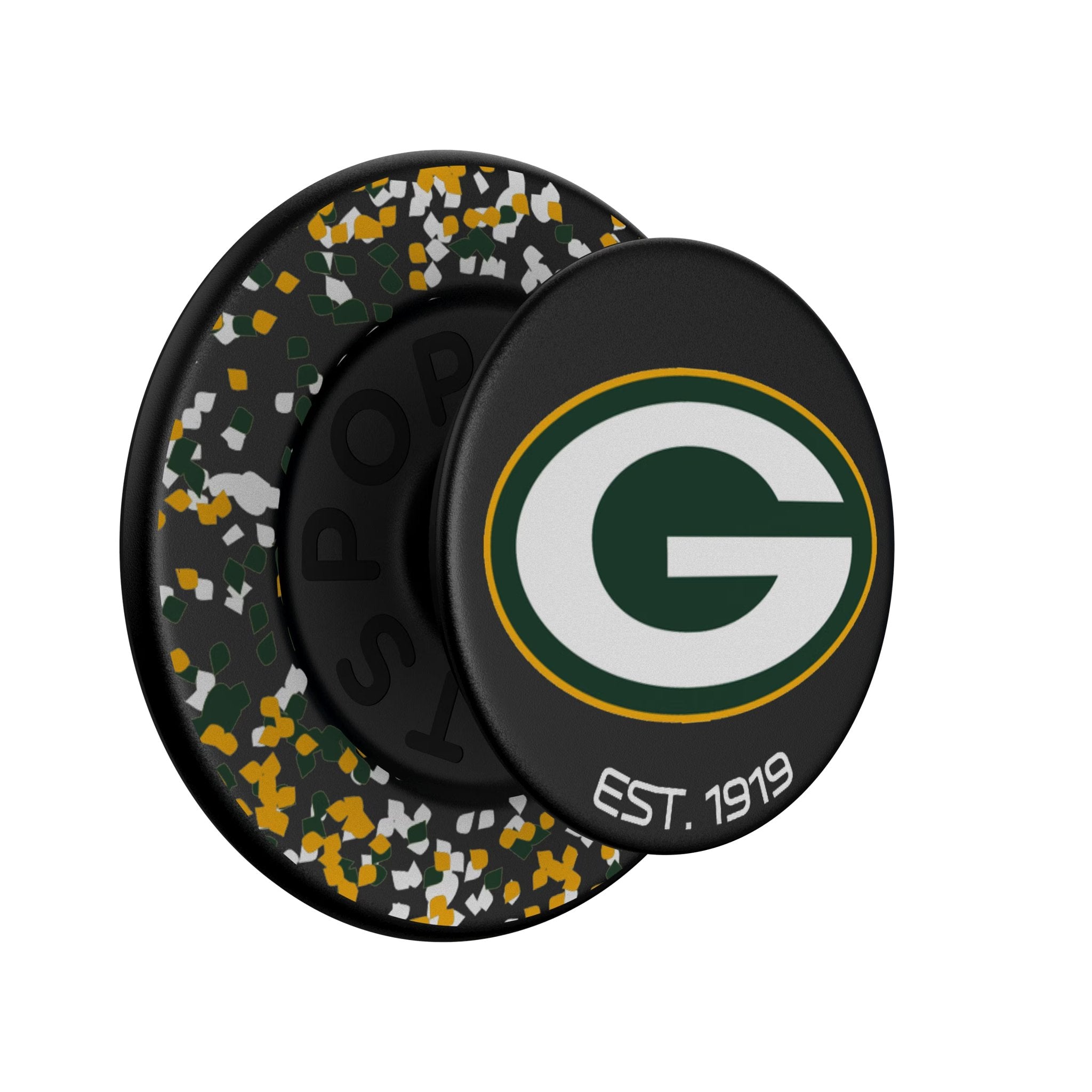 Green Bay Packers Confetti PopSockets Magnetic Phone Grip and Stand