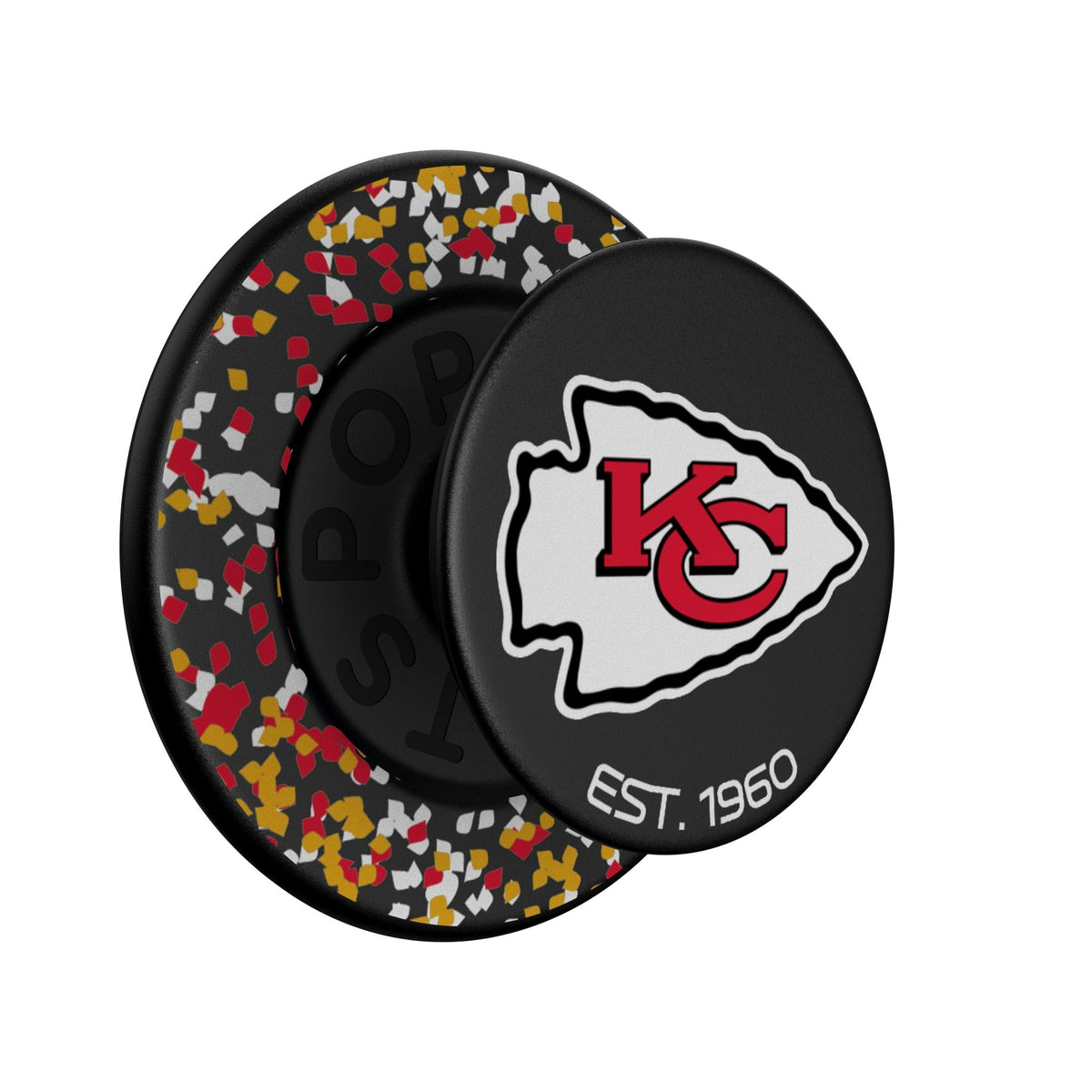 Kansas City Chiefs Confetti PopSockets Magnetic Phone Grip and Stand