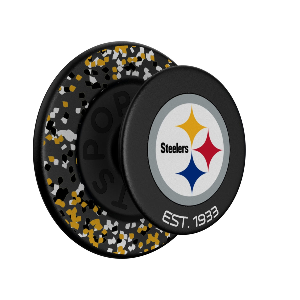 Pittsburgh Steelers Confetti PopSockets Magnetic Phone Grip and Stand