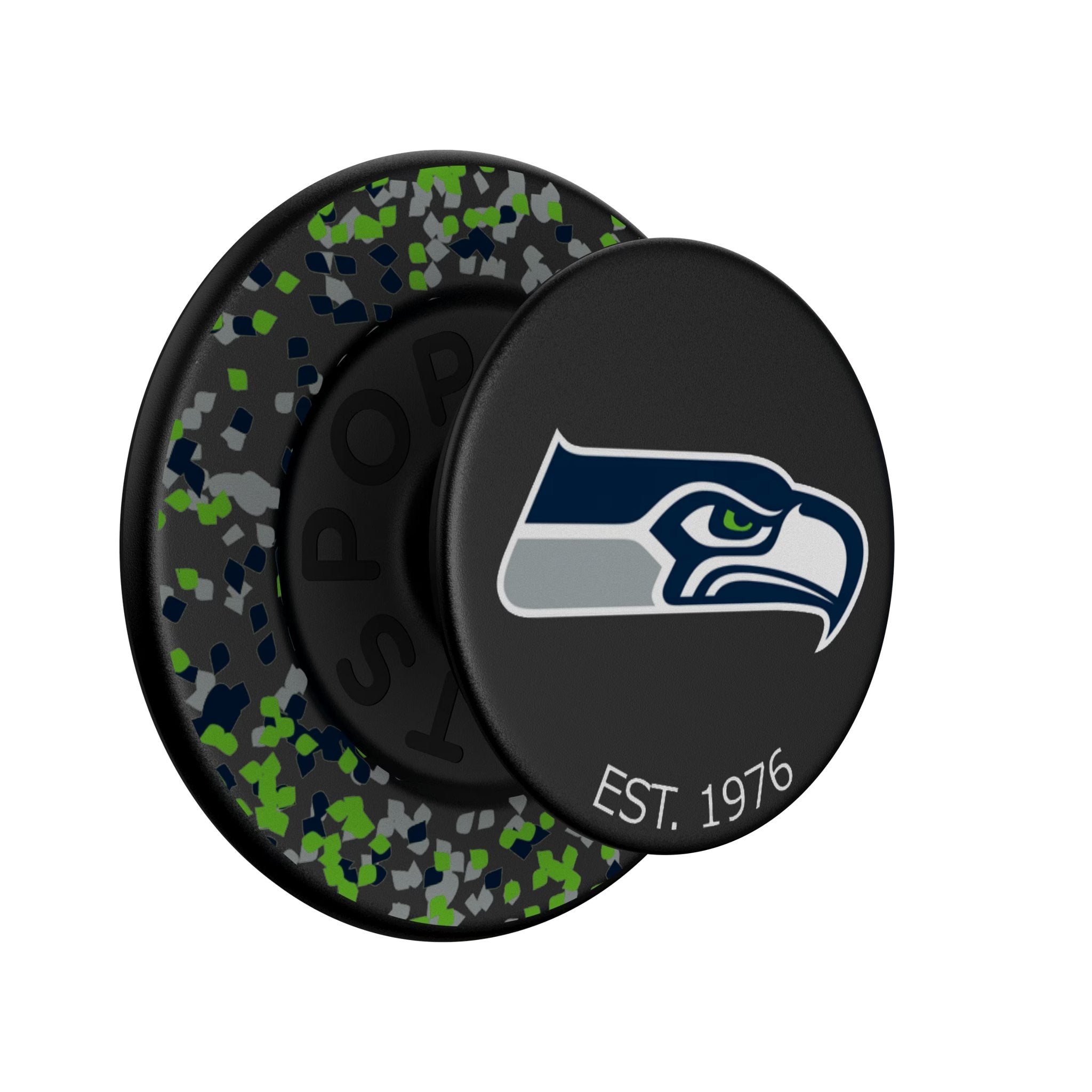 Seattle Seahawks Confetti PopSockets Magnetic Phone Grip and Stand