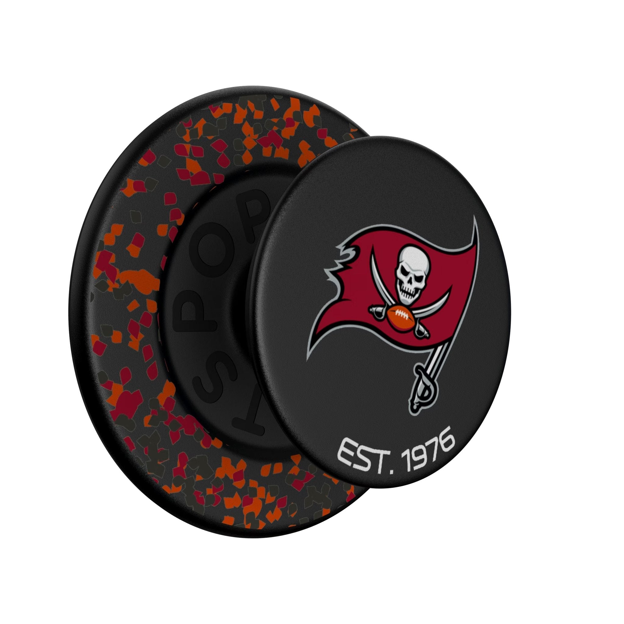 Tampa Bay Buccaneers Confetti PopSockets Magnetic Phone Grip and Stand