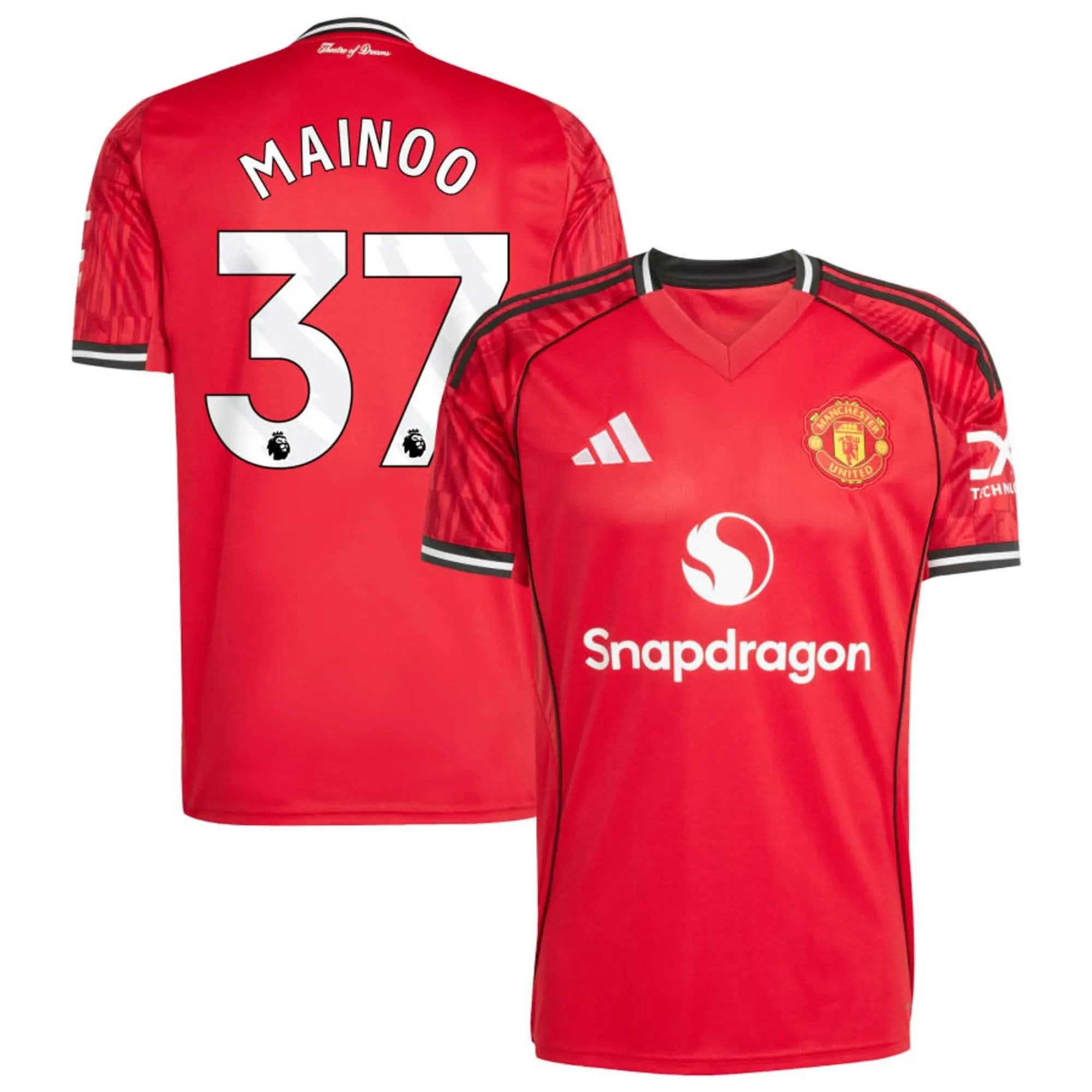adidas 2025-26 Manchester United Men's Stadium Home Soccer Jersey 9