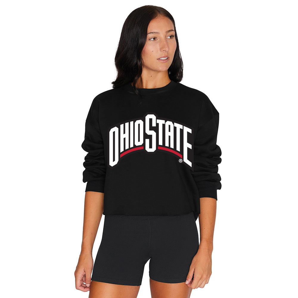 Ohio State OSU Buckeyes Black Crewneck 3