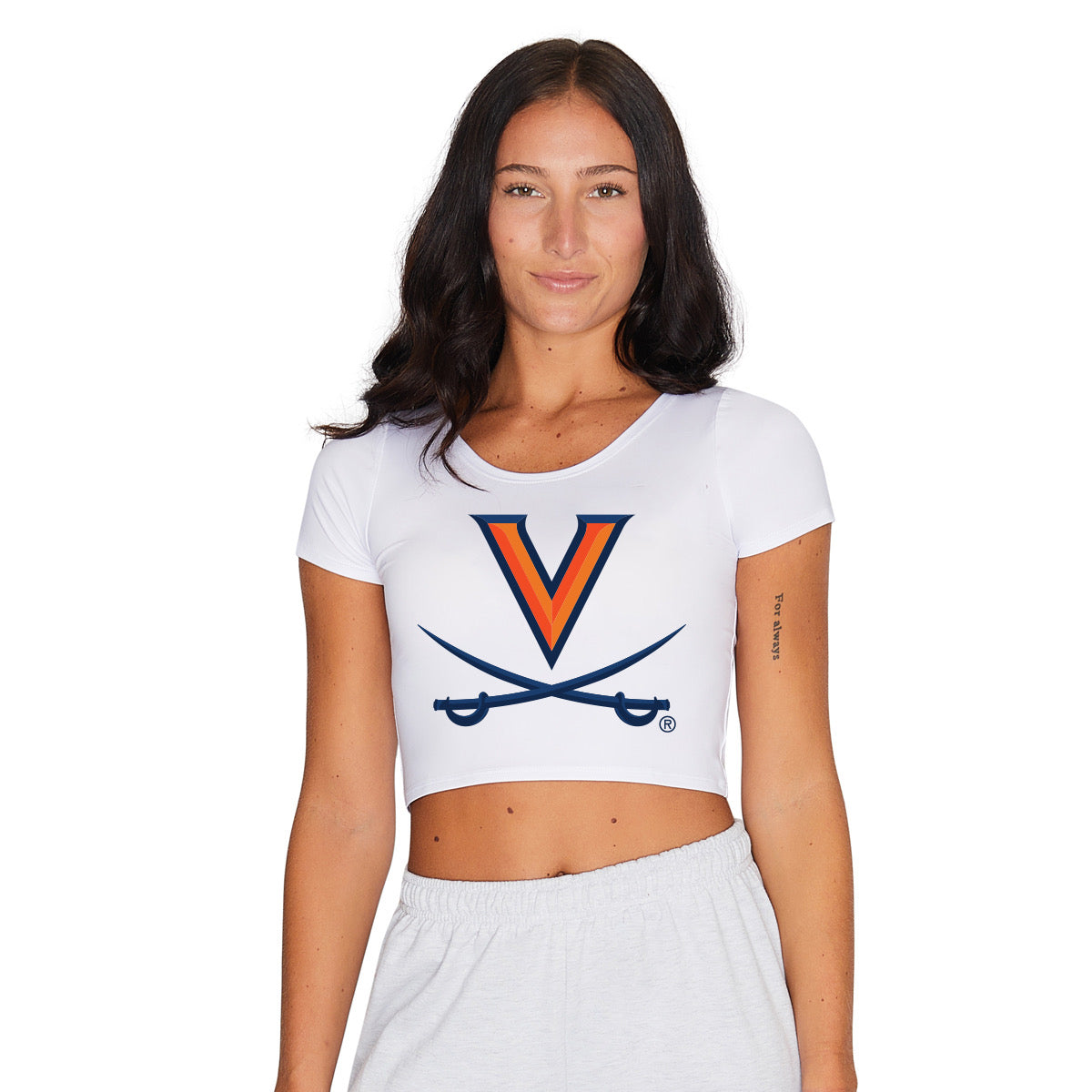 Virginia Cavaliers White Babydoll Tee | lojobands