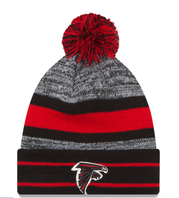 Atlanta Falcons - Cuffed Knit Beanie with Pom, New Era 1