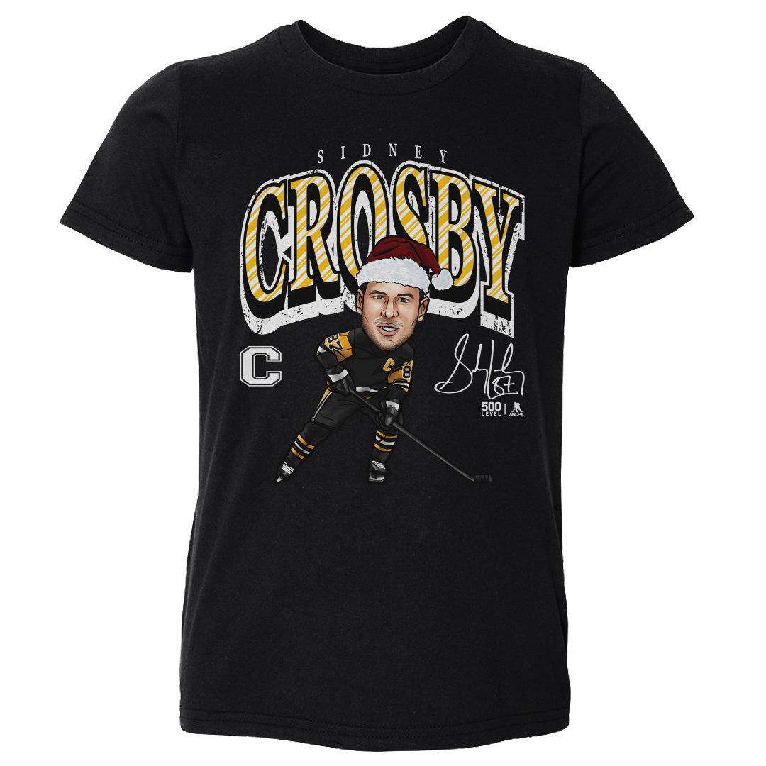 Sidney Crosby Pittsburgh Cartoon Santa Hat
