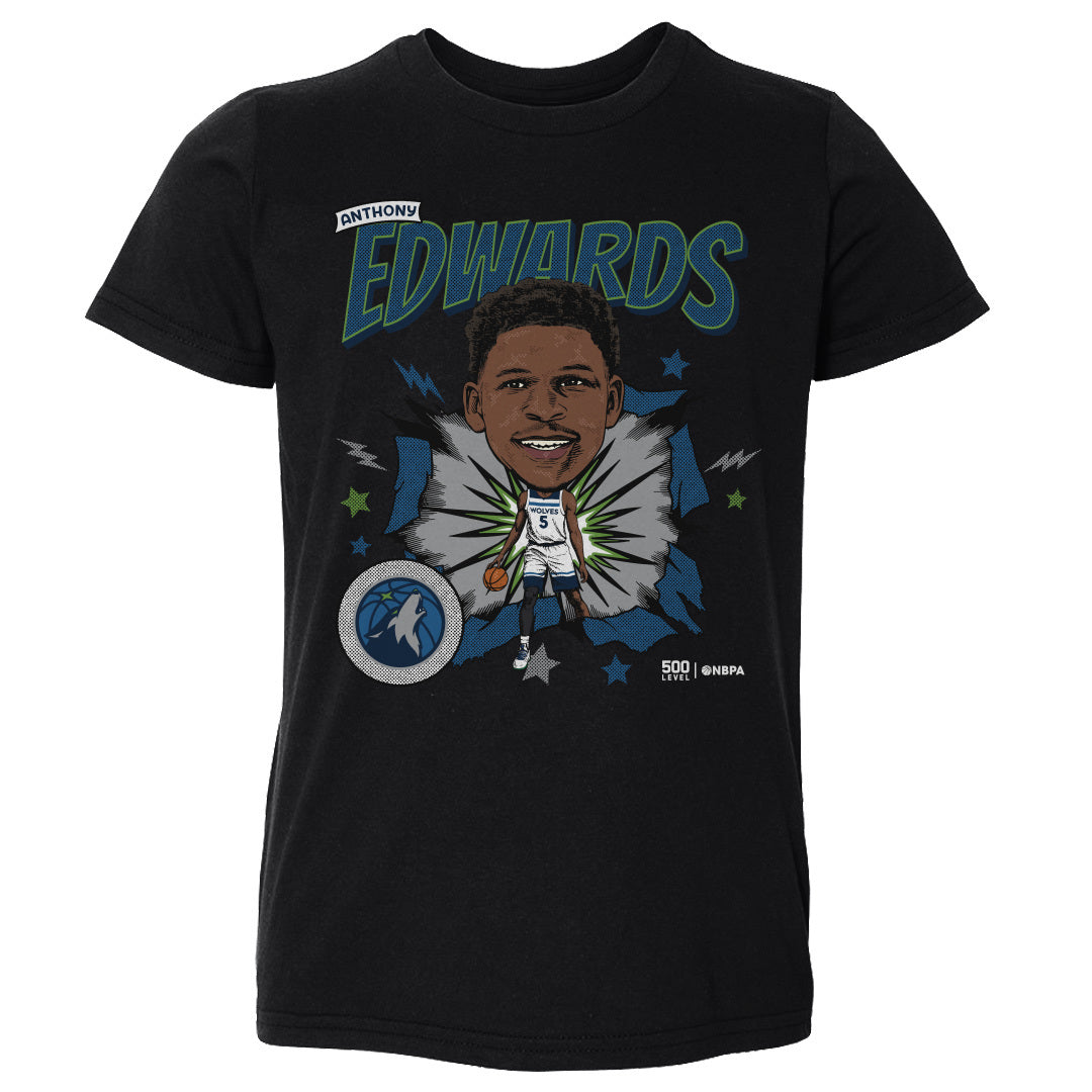 Anthony Edwards Minnesota Timberwolves Caricature Retro