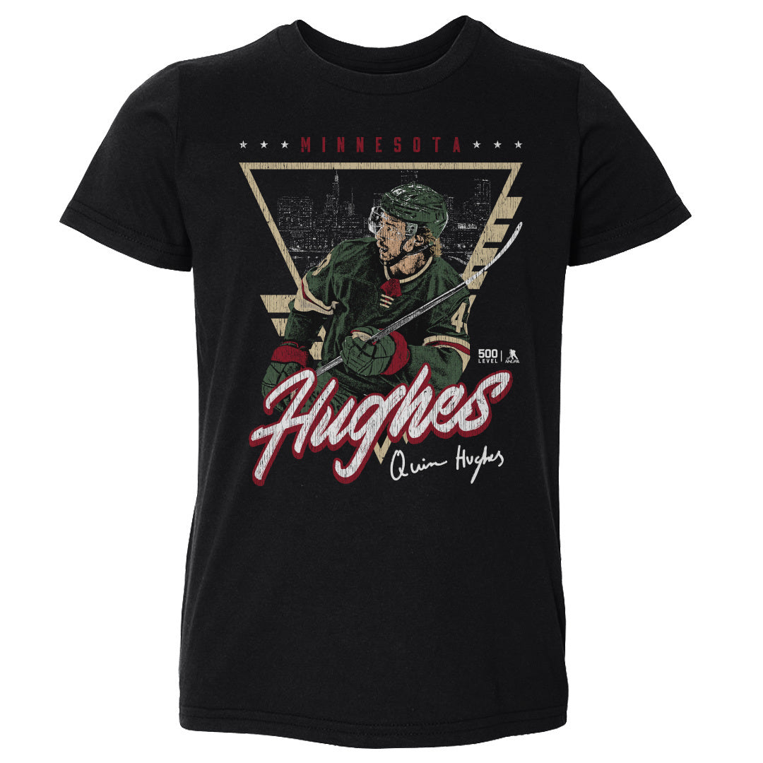 Quinn Hughes Minnesota Triangle Retro
