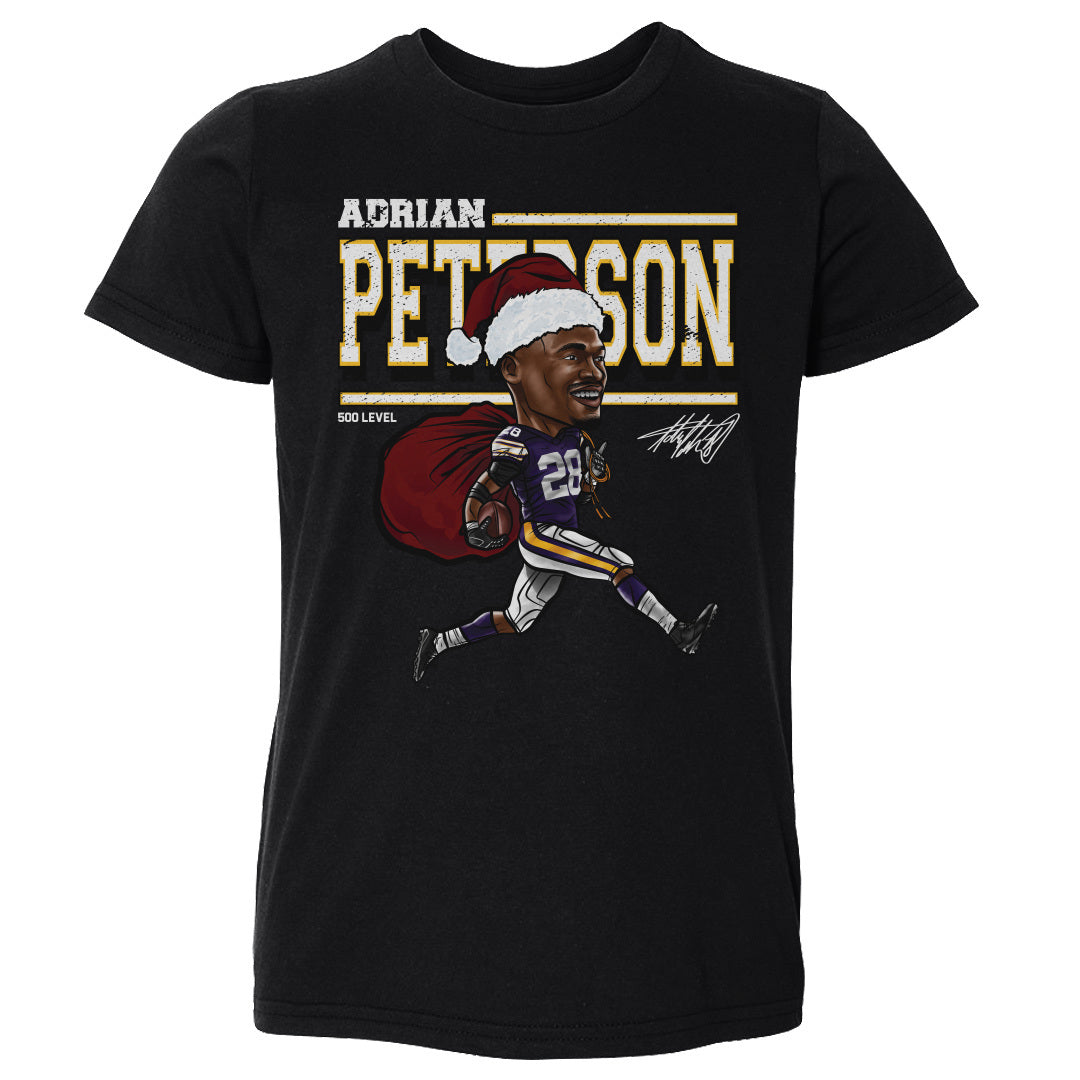 Adrian Peterson Minnesota Cartoon Santa Hat