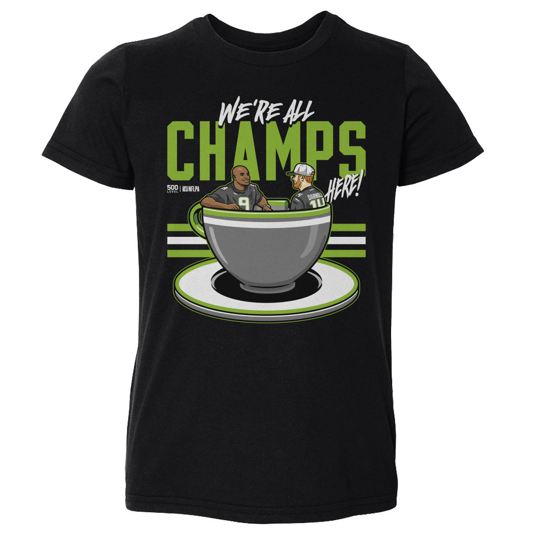 Kenneth Walker III & Sam Darnold Seattle Tea Cup 1