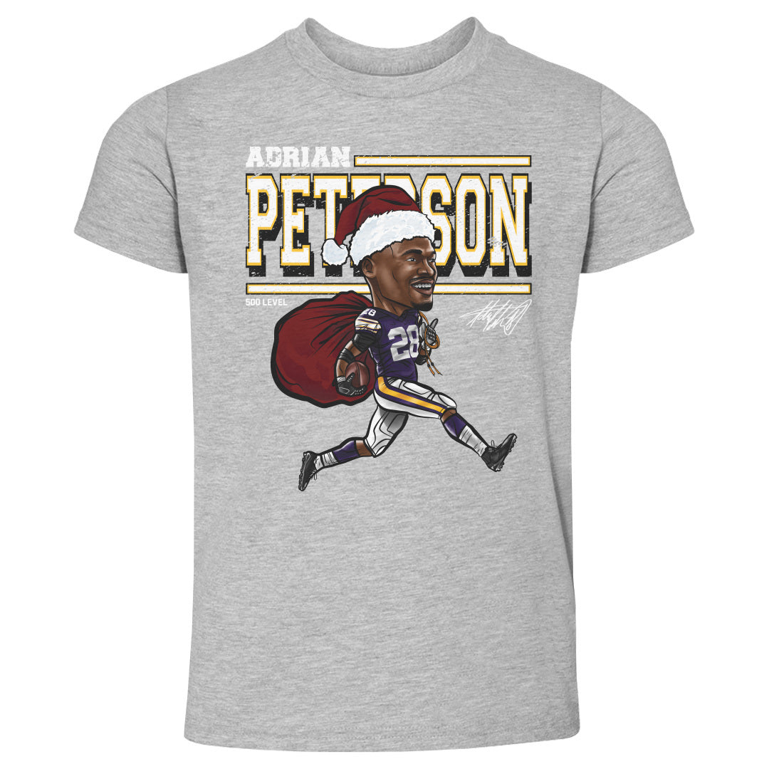 Adrian Peterson Minnesota Cartoon Santa Hat