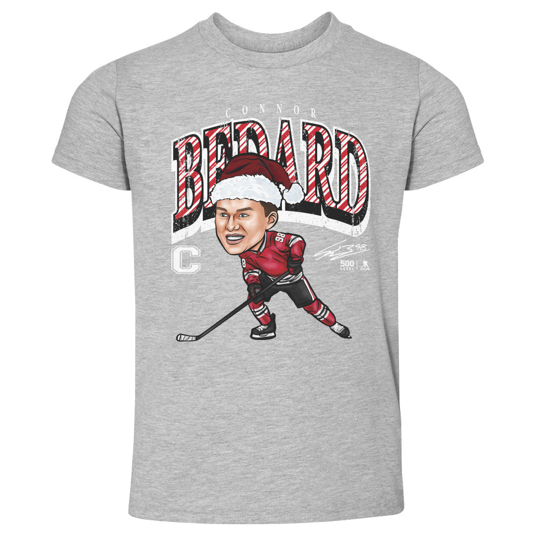 Connor Bedard Chicago Cartoon Santa Hat