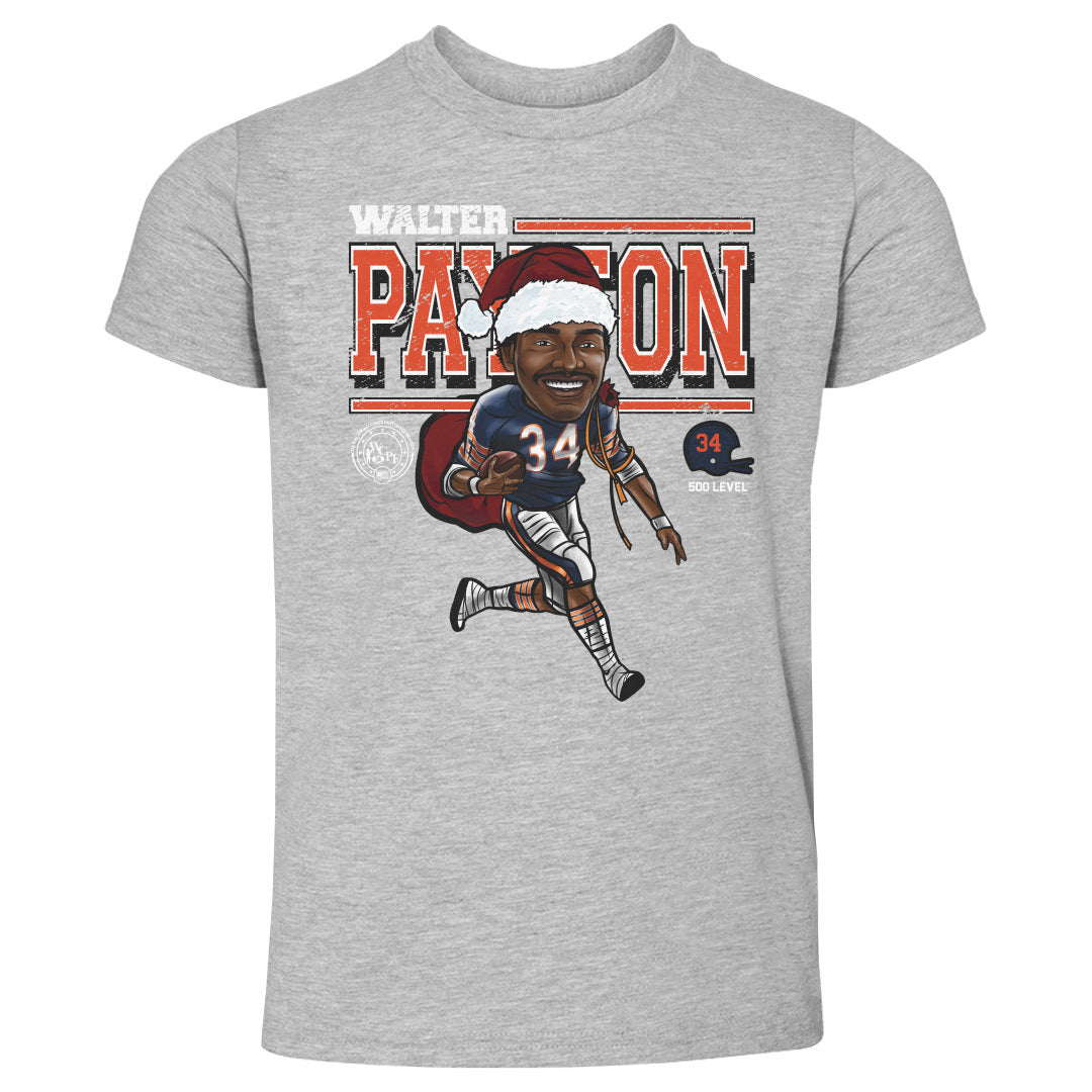 Walter Payton Chicago Cartoon Santa Hat