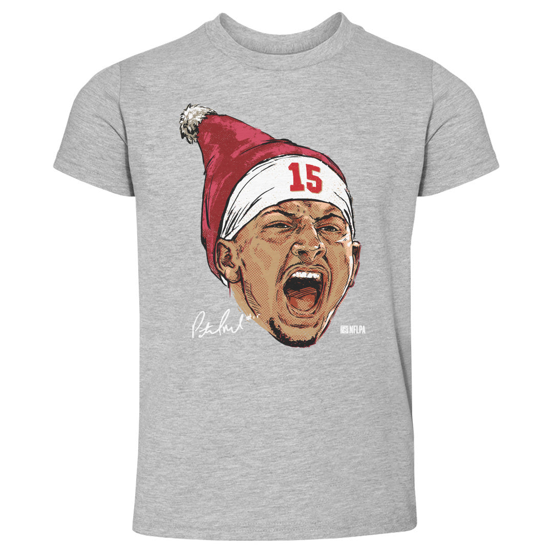 Patrick Mahomes Kansas City Portrait Santa Hat