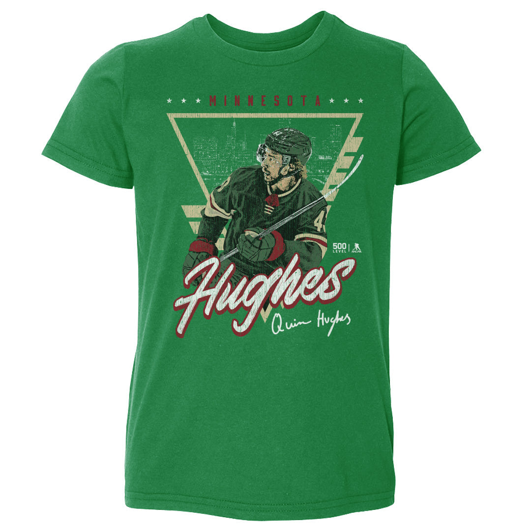 Quinn Hughes Minnesota Triangle Retro
