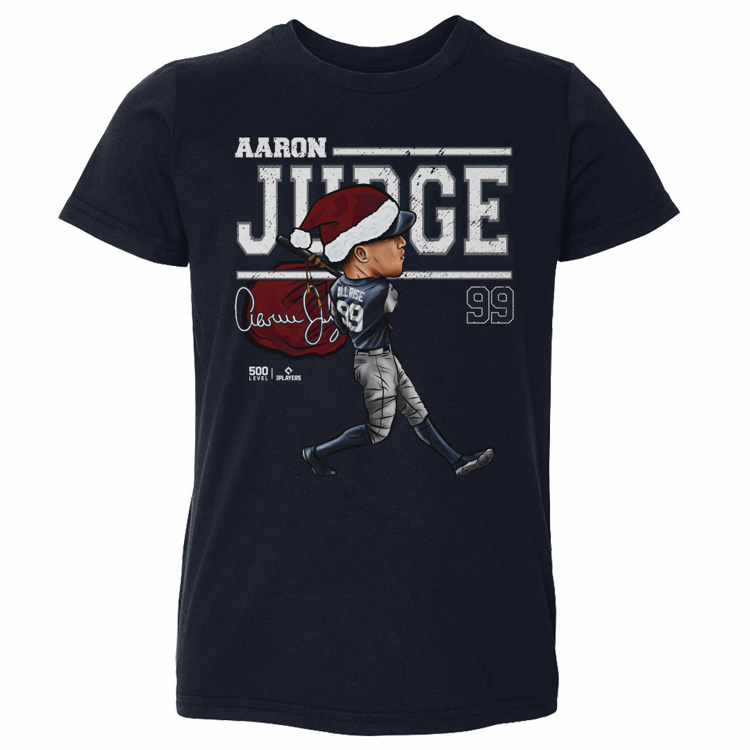 Aaron Judge New York Y Cartoon Santa Hat