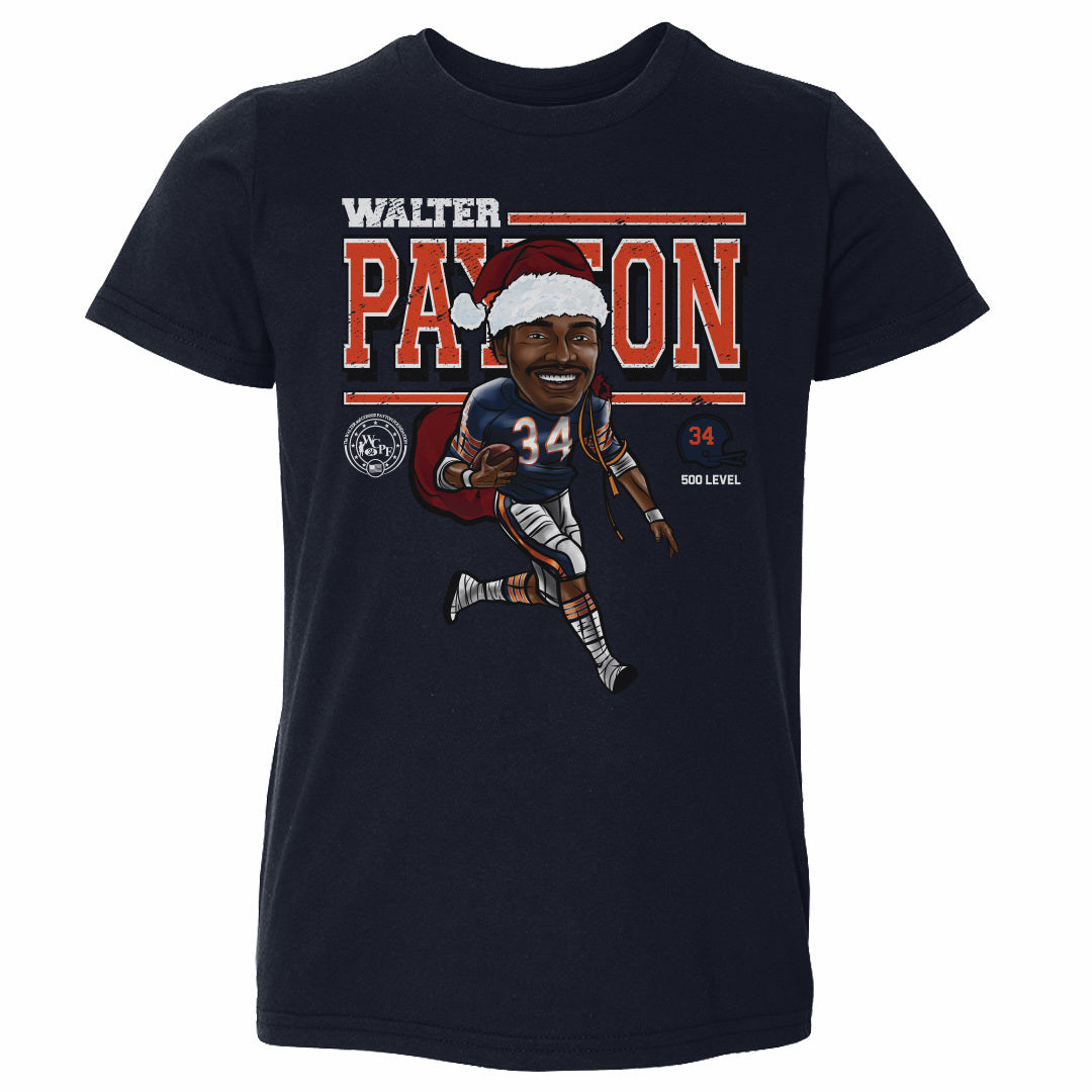 Walter Payton Chicago Cartoon Santa Hat