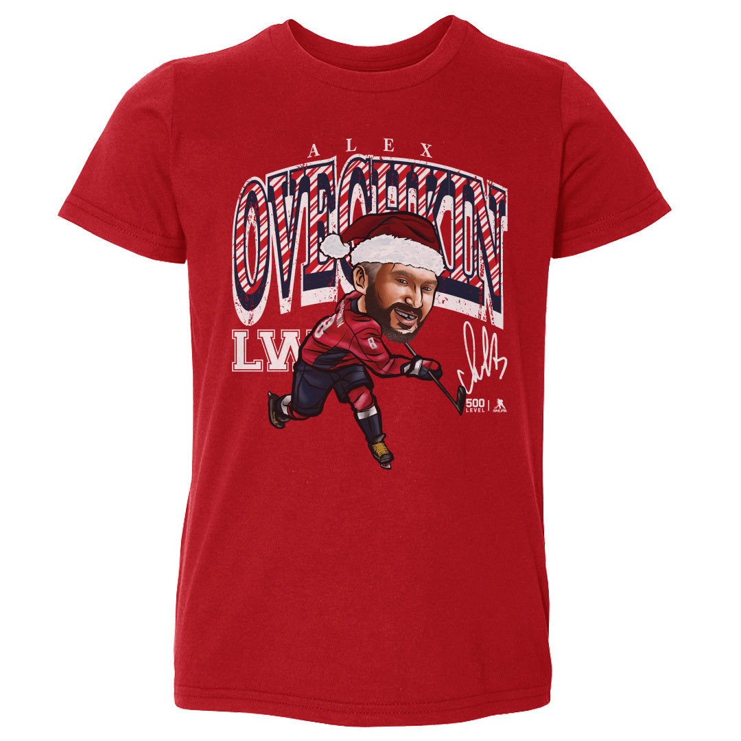Alex Ovechkin Washington Cartoon Santa Hat