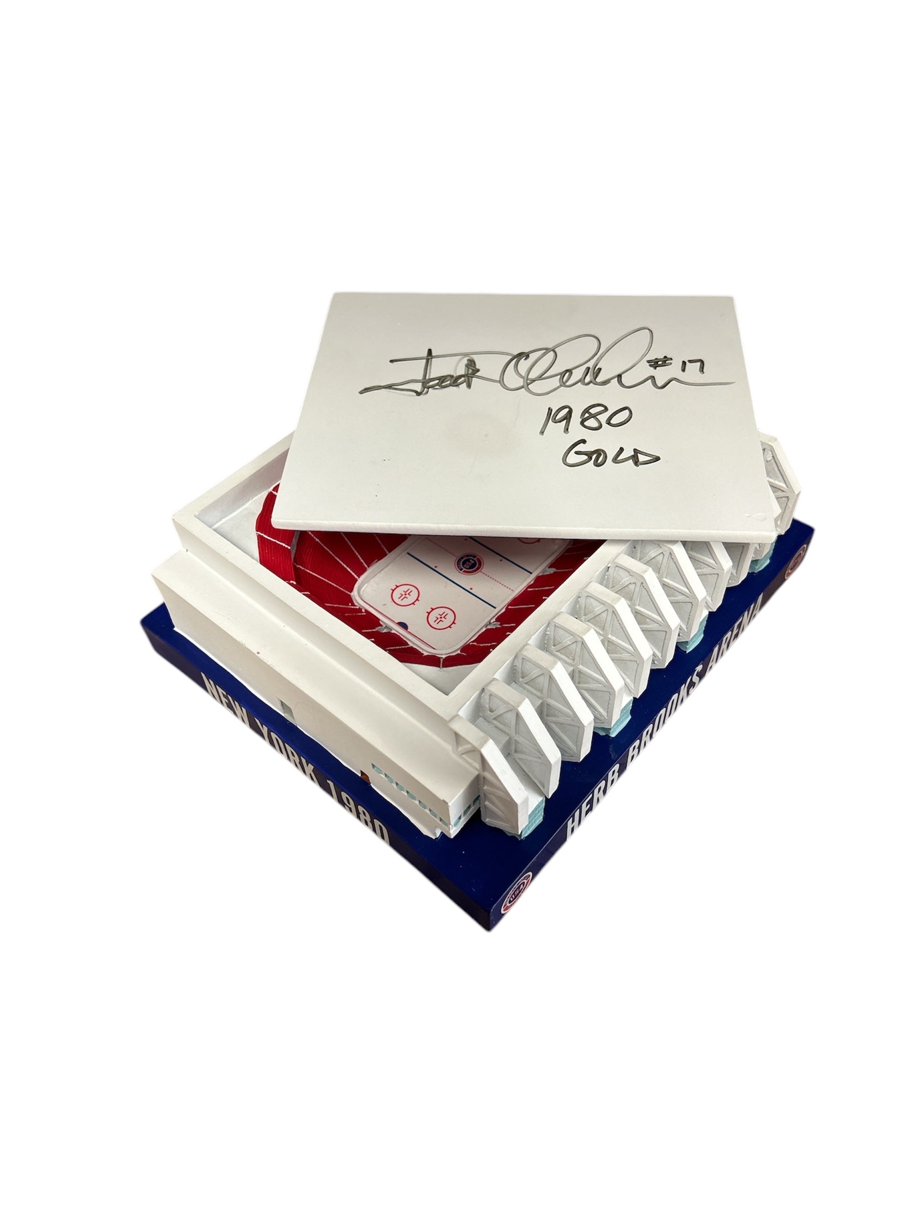 Jack O’callahan Signed 1980 Herb Brooks Arena Lake Placid - Miracle on Ice Scale Replica ceramic | Lowspport Gear 2