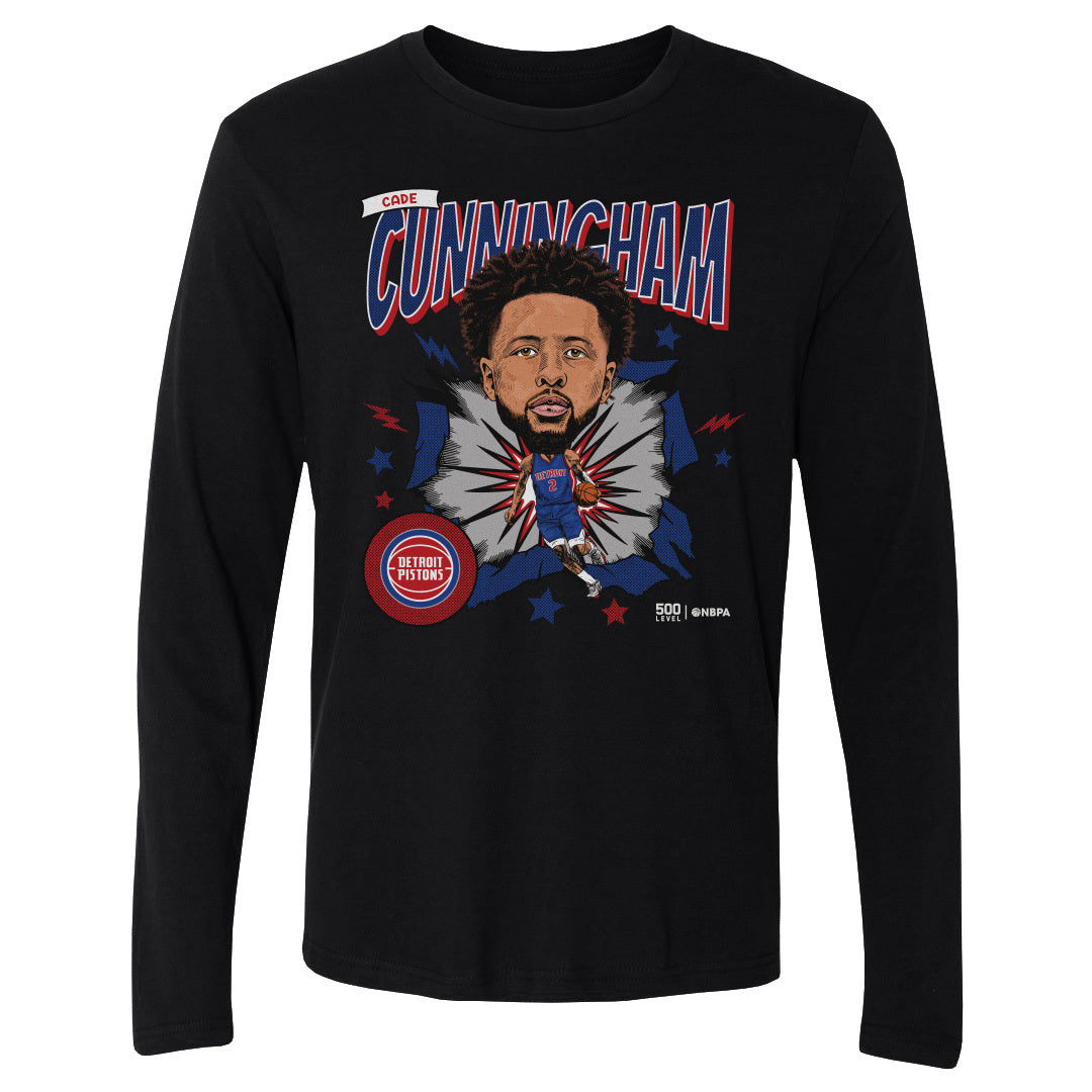 Cade Cunningham Detroit Pistons Caricature WHT 1