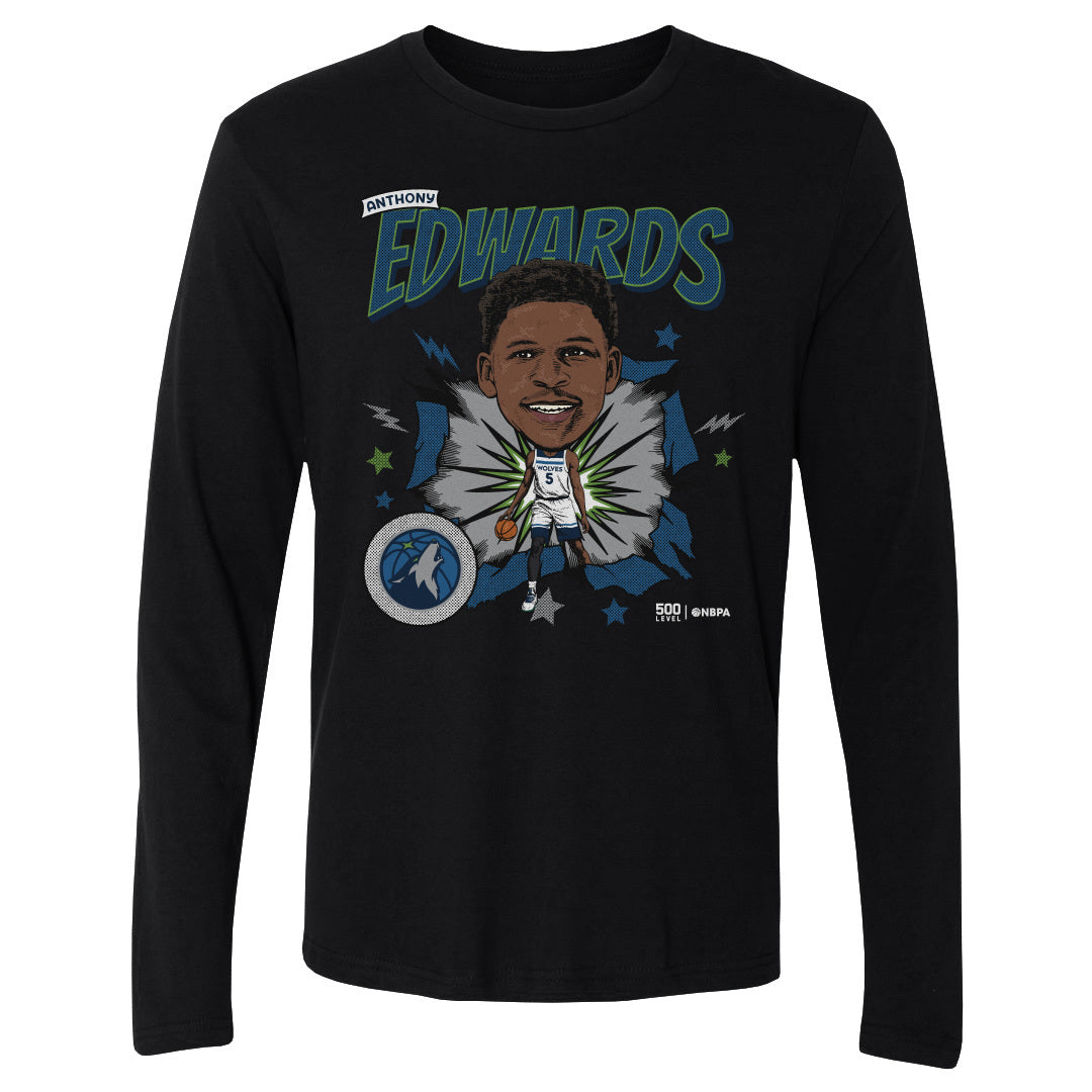 Anthony Edwards Minnesota Timberwolves Caricature Retro