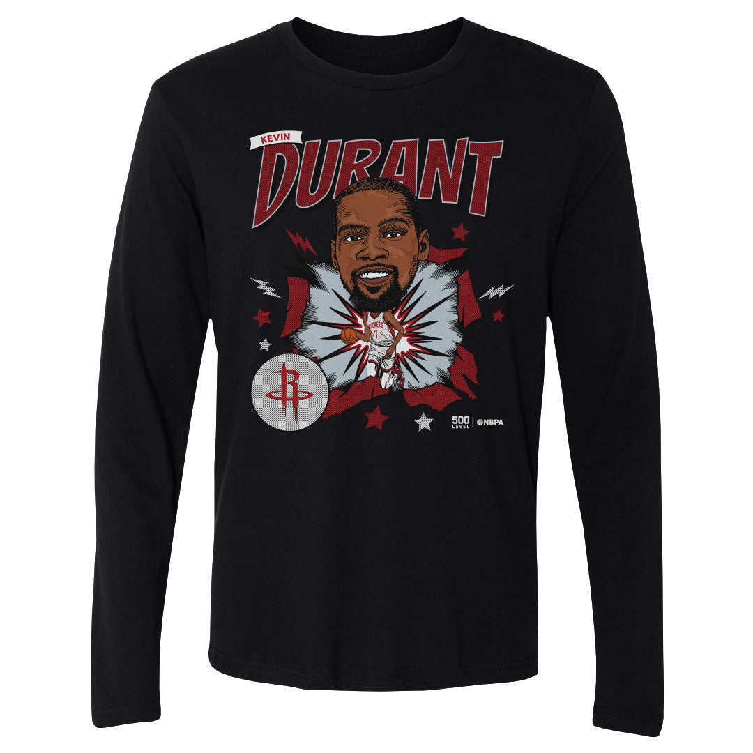 Kevin Durant Houston Rockets Caricature WHT 1