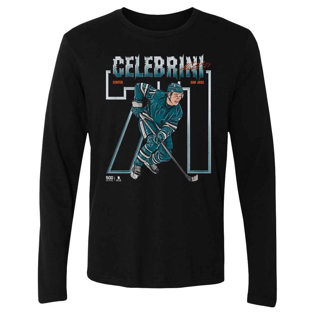 Macklin Celebrini San Jose Number Outline