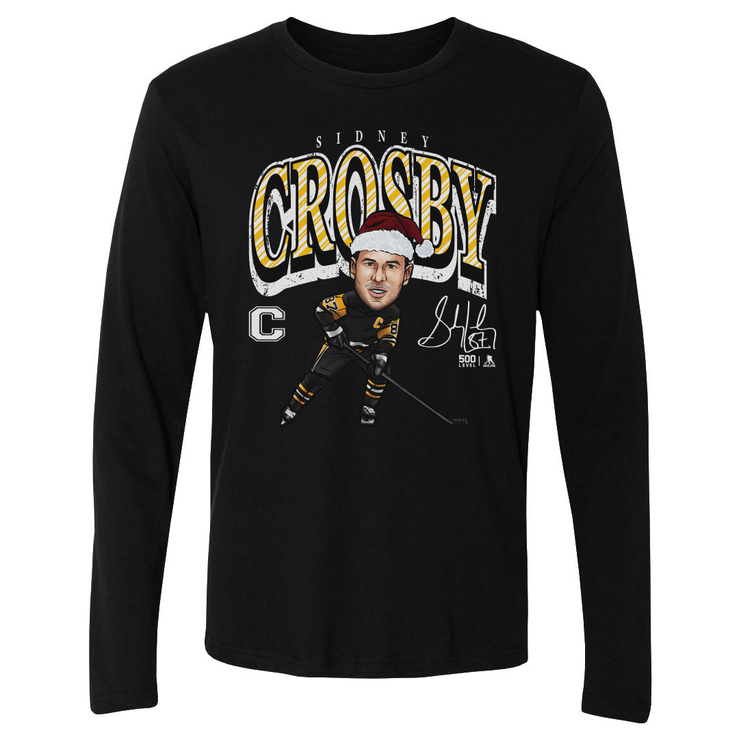 Sidney Crosby Pittsburgh Cartoon Santa Hat