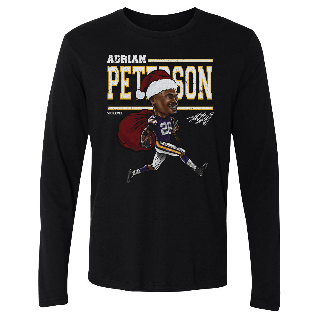 Adrian Peterson Minnesota Cartoon Santa Hat